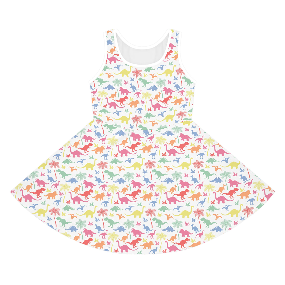 Vibrant Jurassic Adventure - Kids/Toddler Dinosaur Sundress