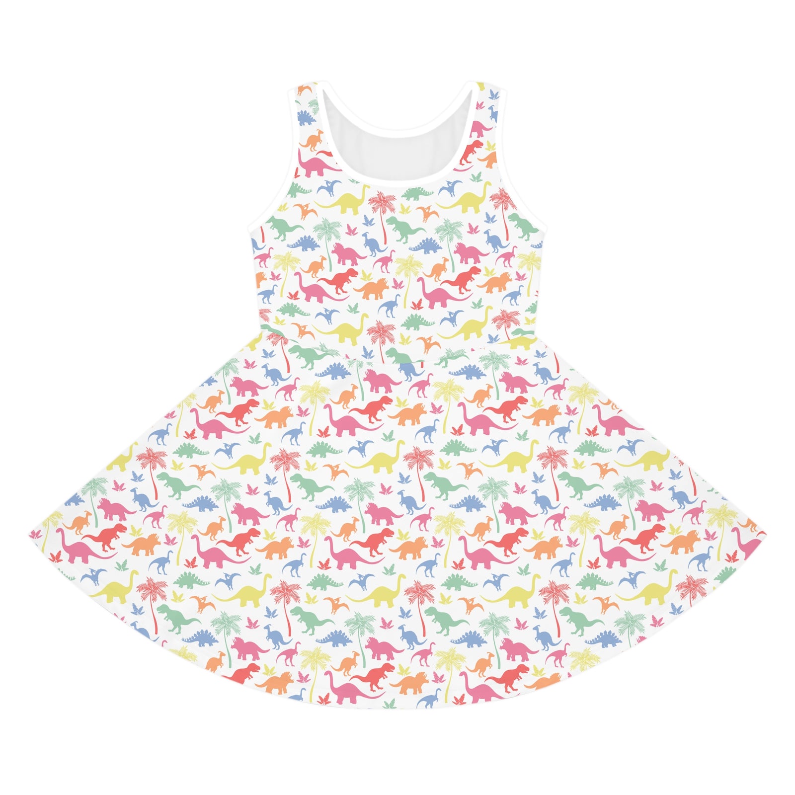 Vibrant Jurassic Adventure - Kids/Toddler Dinosaur Sundress