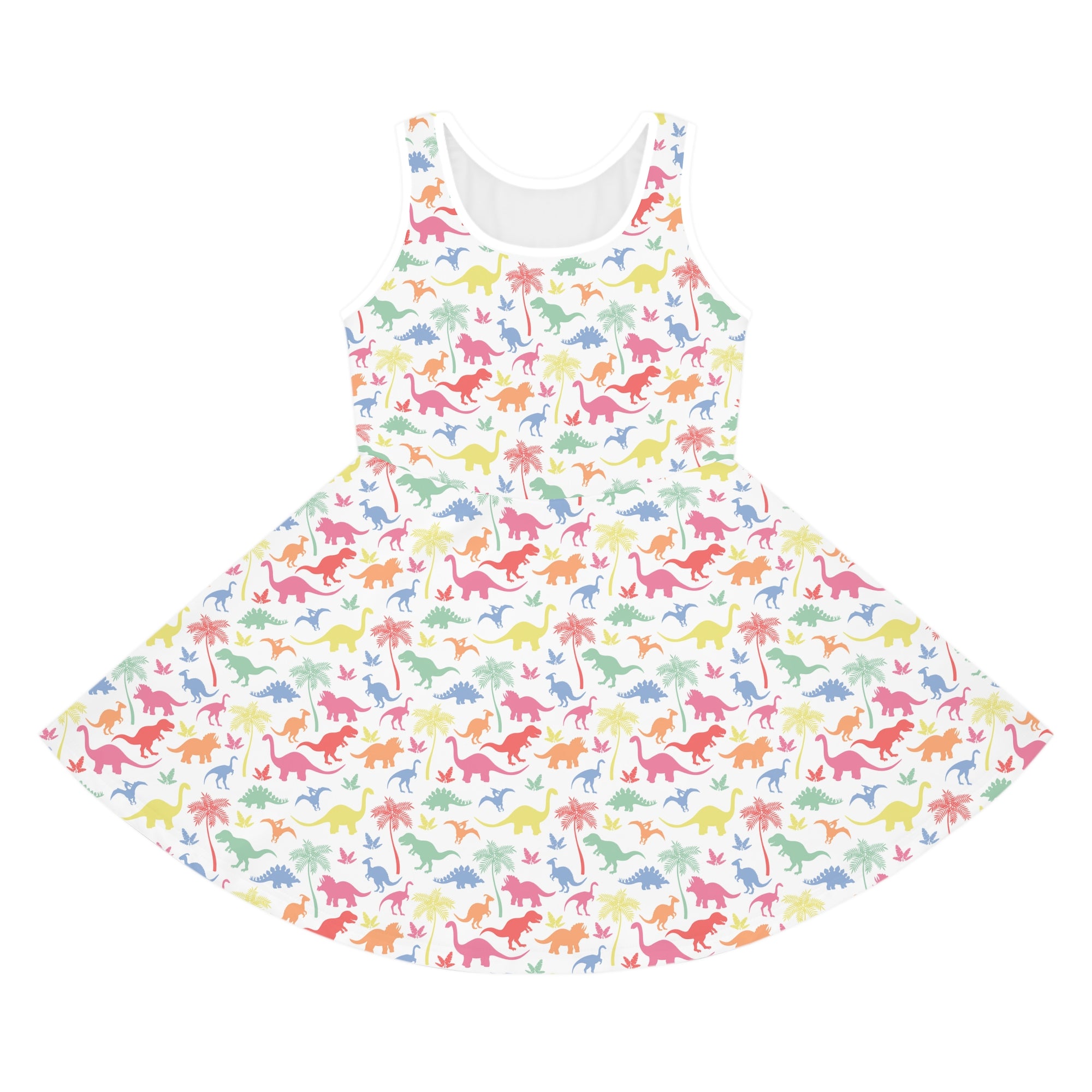 Vibrant Jurassic Adventure - Kids/Toddler Dinosaur Sundress