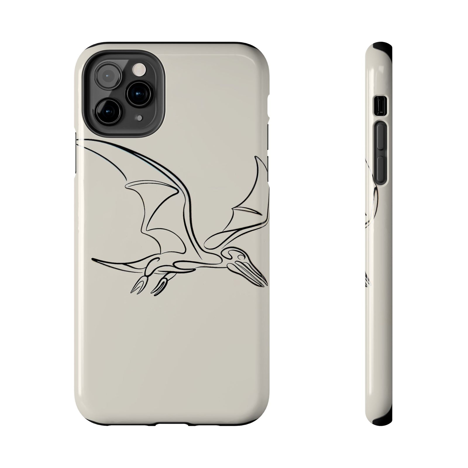 Pterodactyl Glide Art - Dinosaur Phone Case