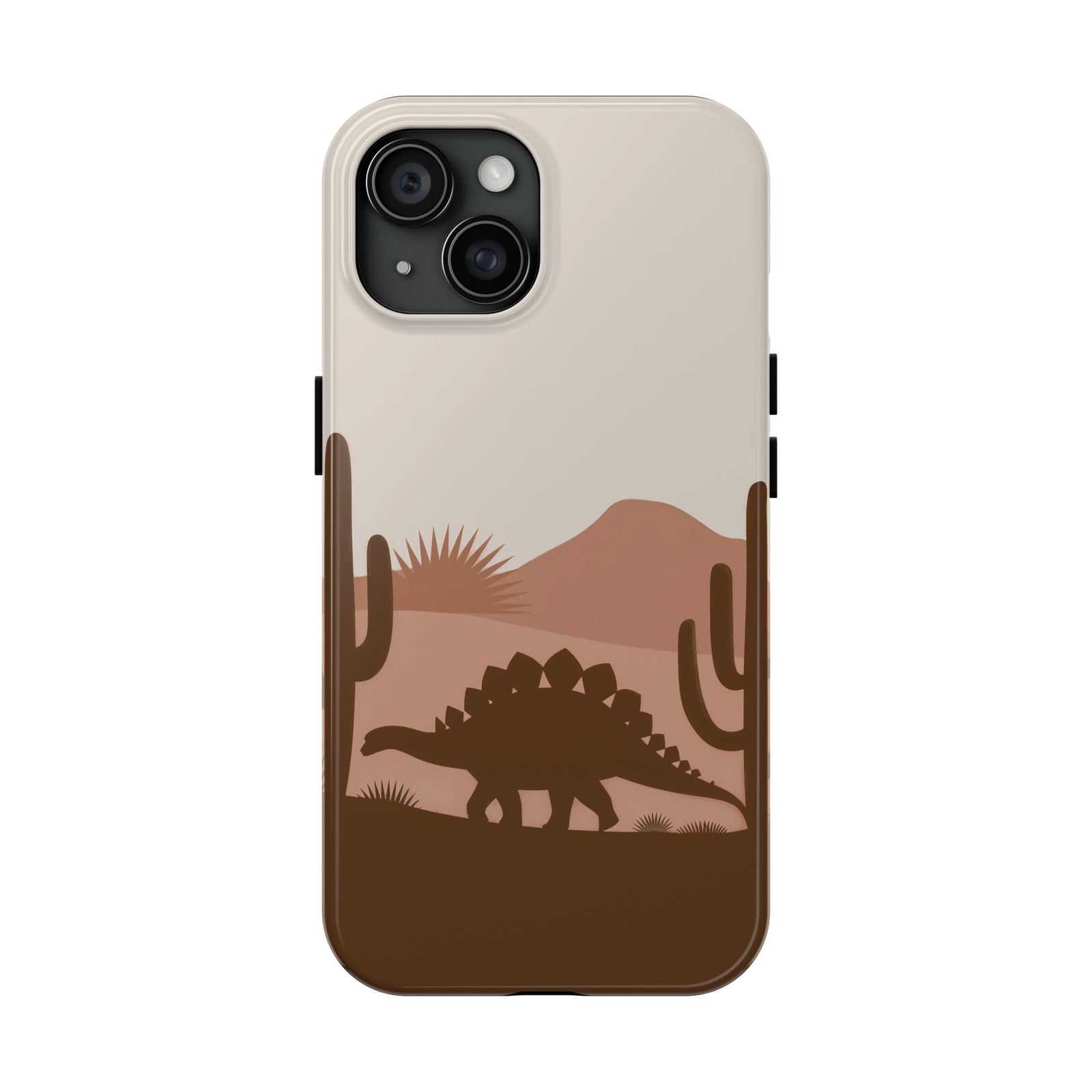 Desert Dino Silhouette - Dinosaur Phone Case