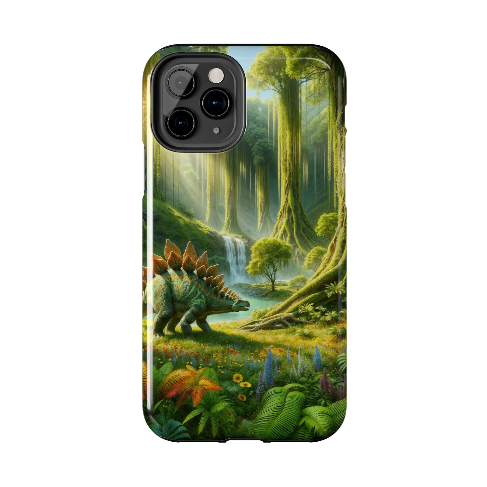 Stegosaurus Paradise Adventure - Dinosaur Phone Case