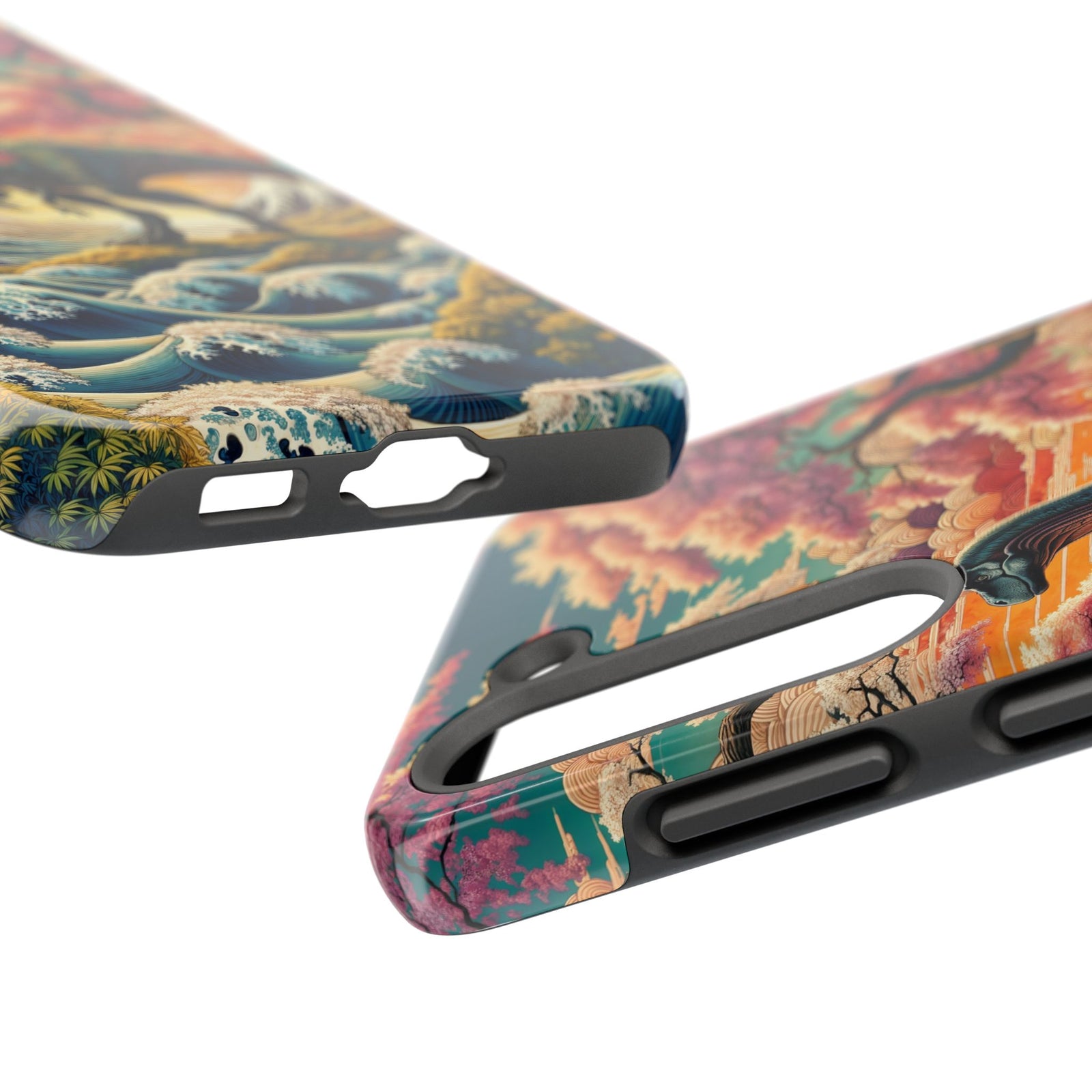 Dino Zen Waves - Dinosaur Phone Case