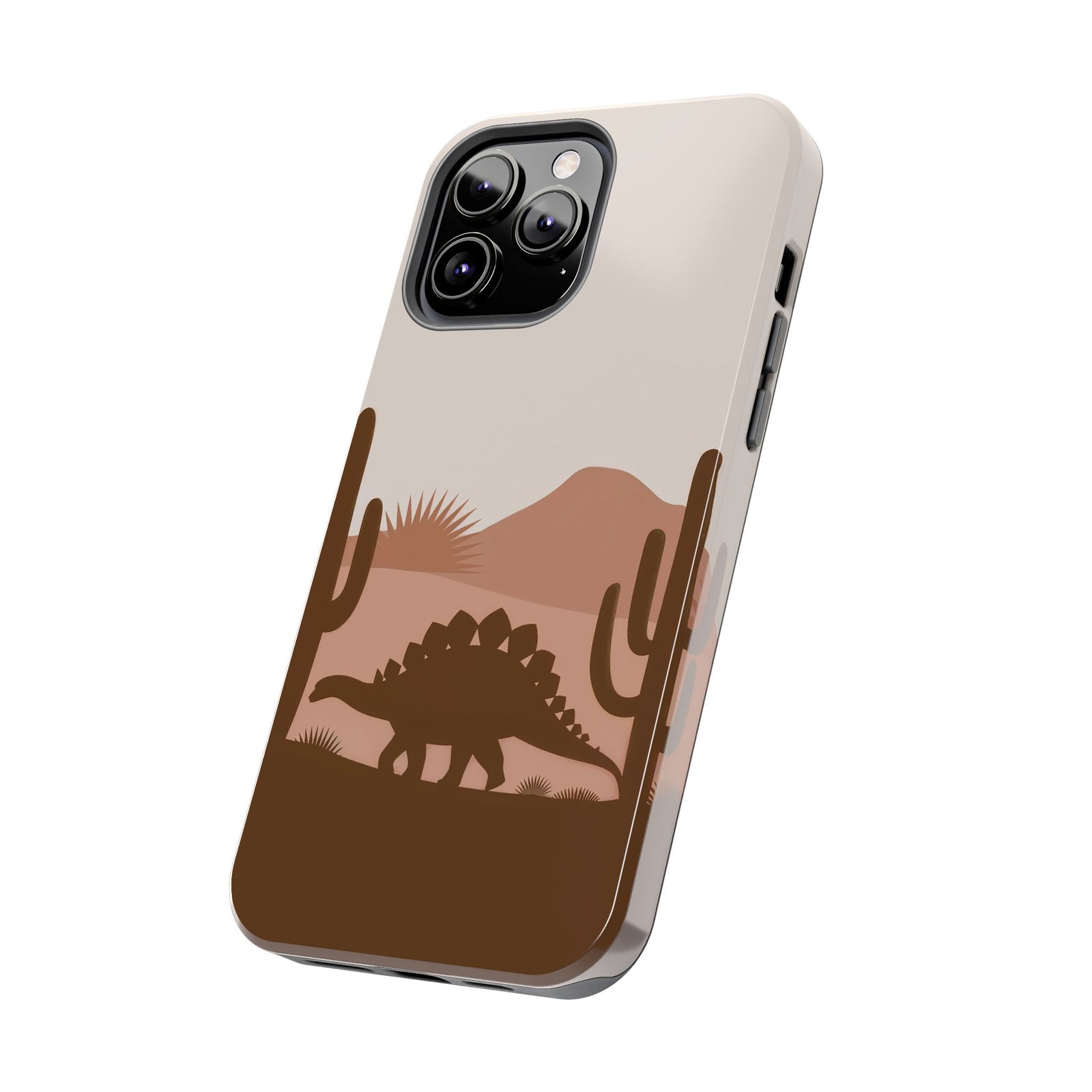 Desert Dino Silhouette - Dinosaur Phone Case