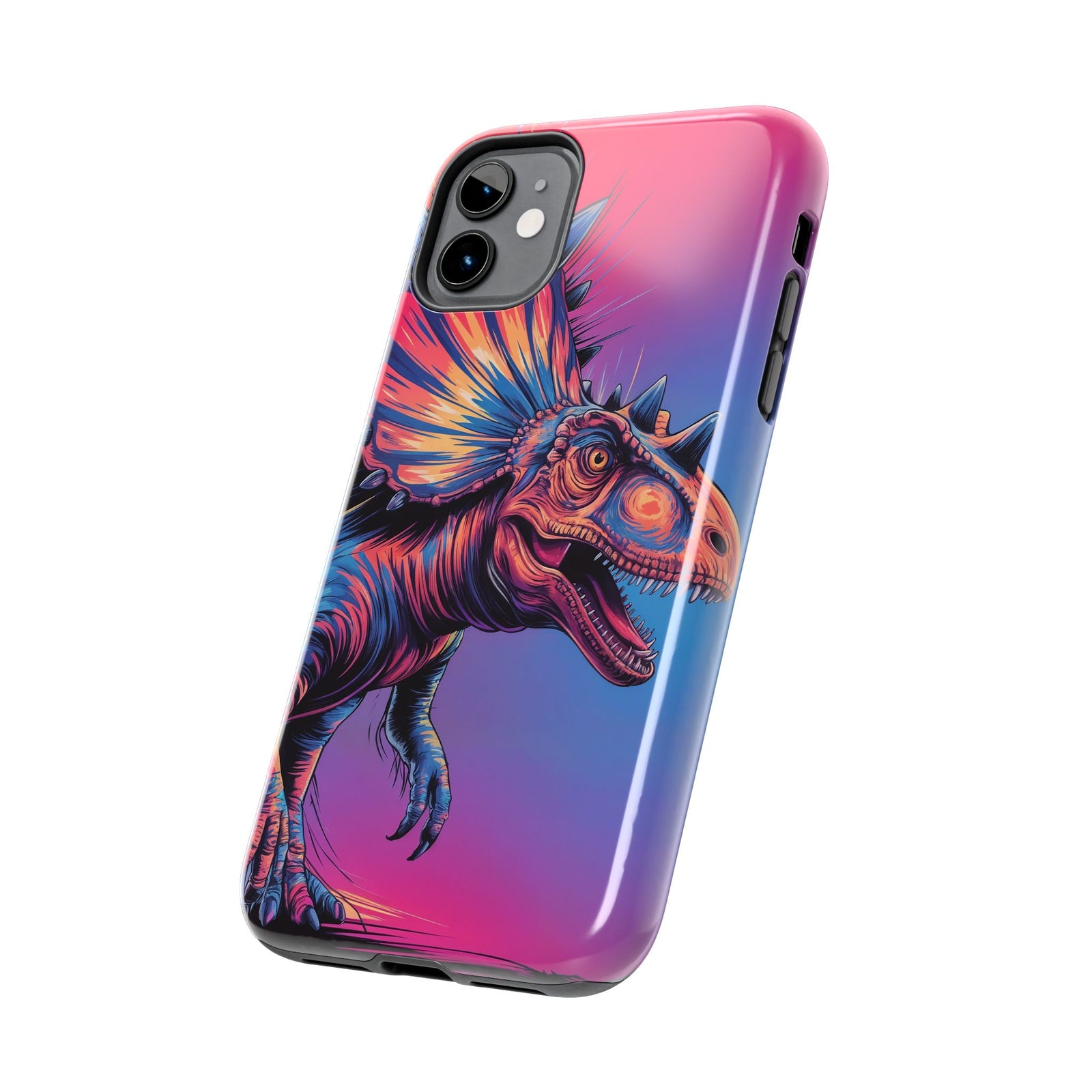 Styracosaurus Neon Roar - Dinosaur Phone Case
