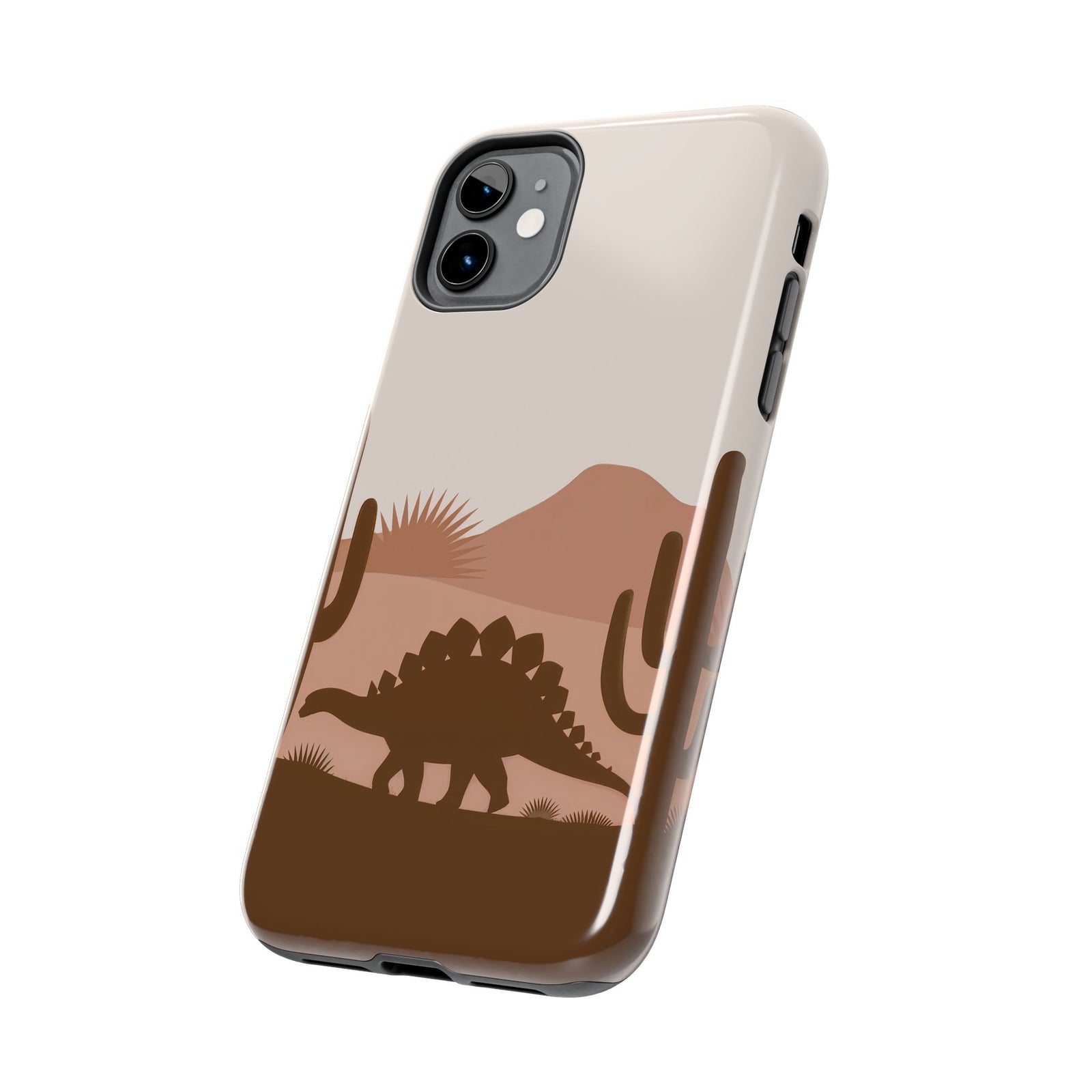 Desert Dino Silhouette - Dinosaur Phone Case