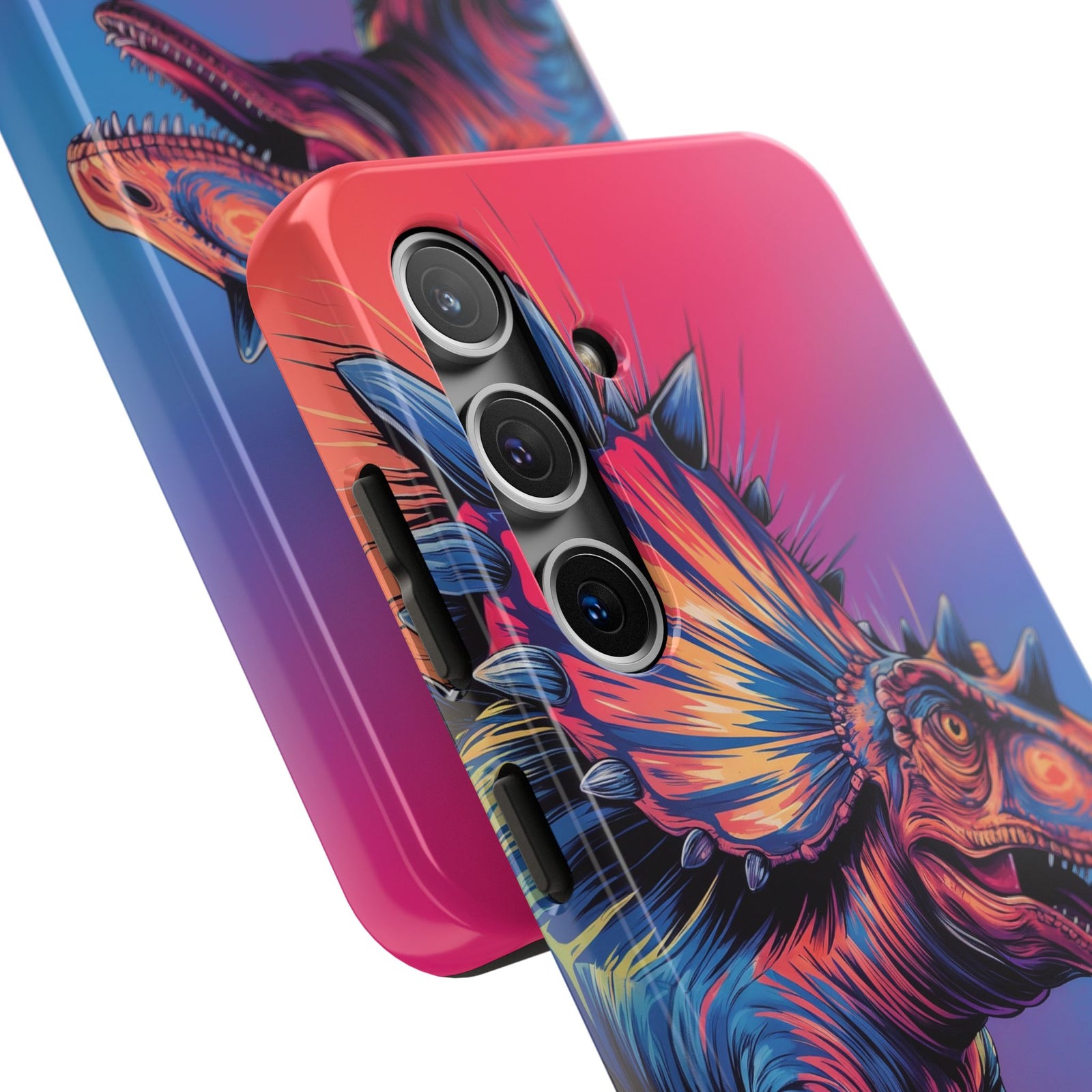 Styracosaurus Neon Roar - Dinosaur Phone Case