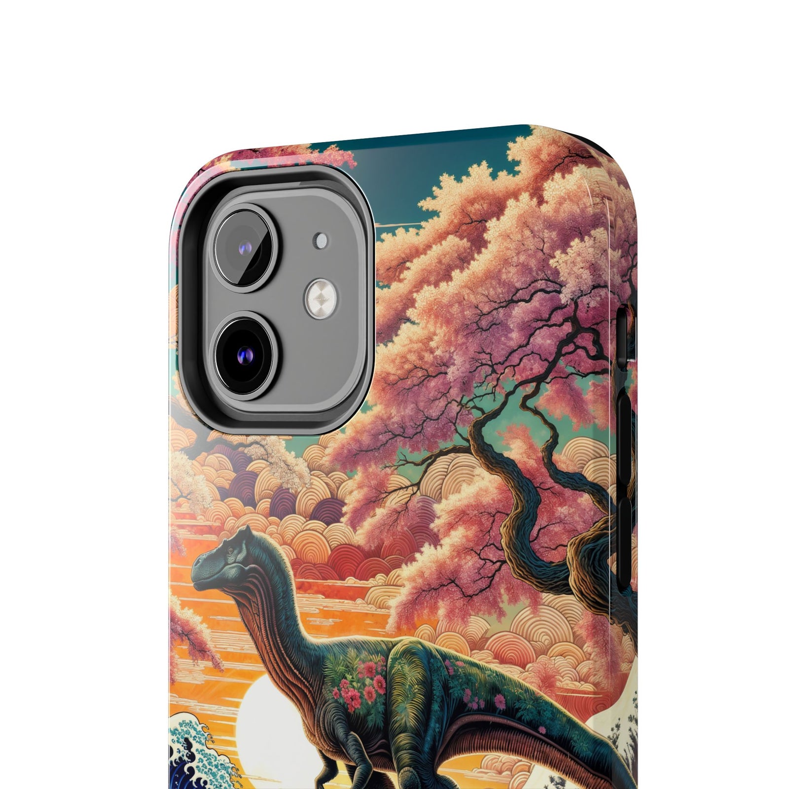 Dino Zen Waves - Dinosaur Phone Case
