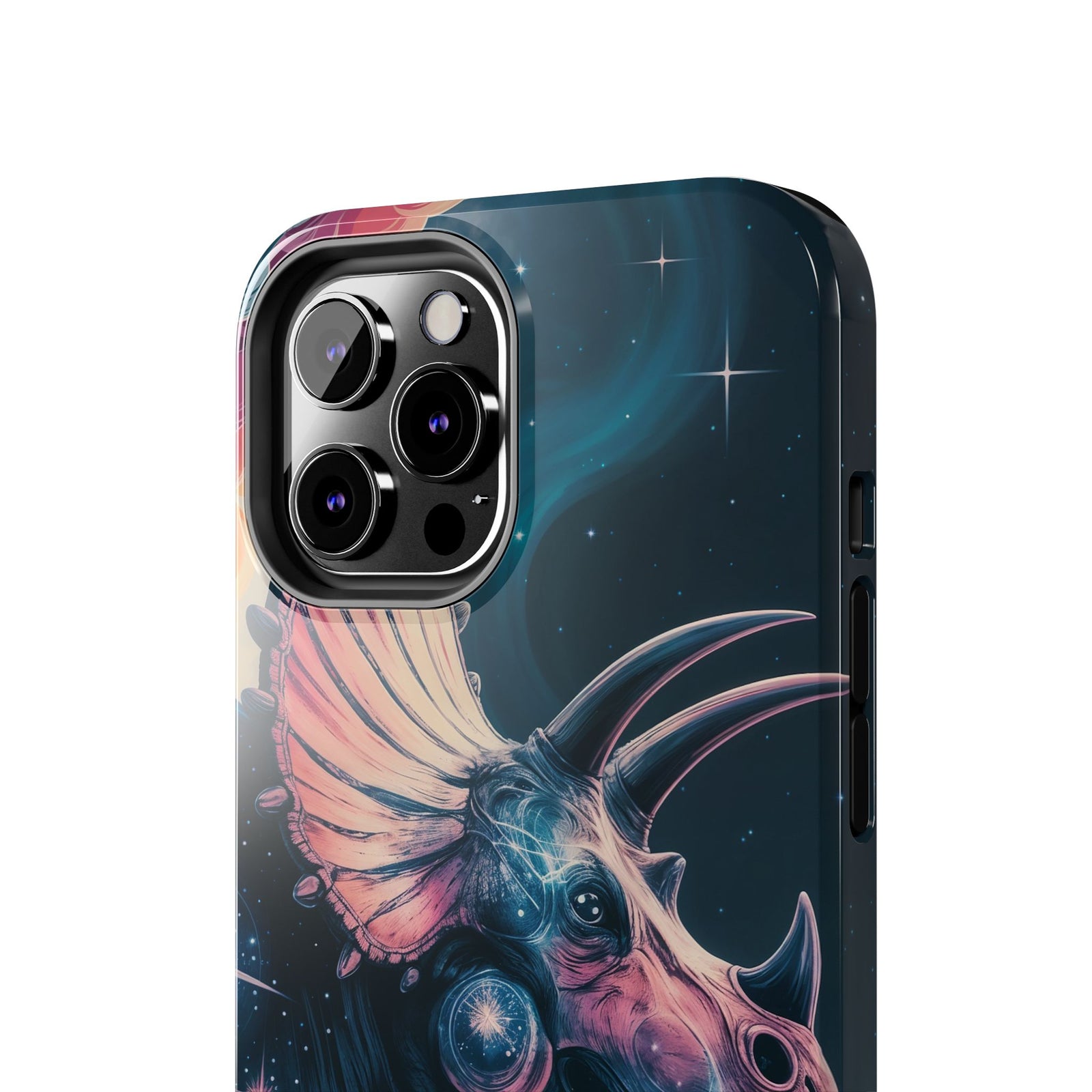 Triceratops Cosmic Adventure - Dinosaur Phone Case