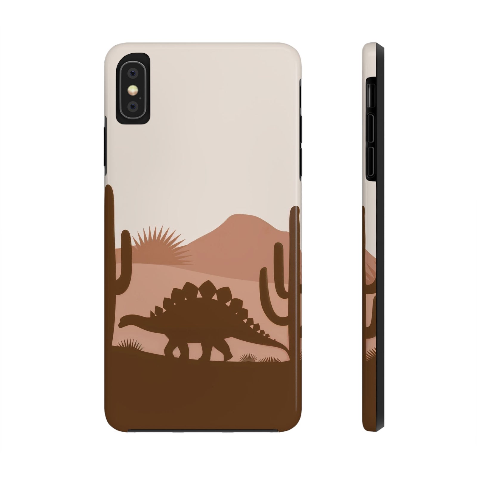 Desert Dino Silhouette - Dinosaur Phone Case