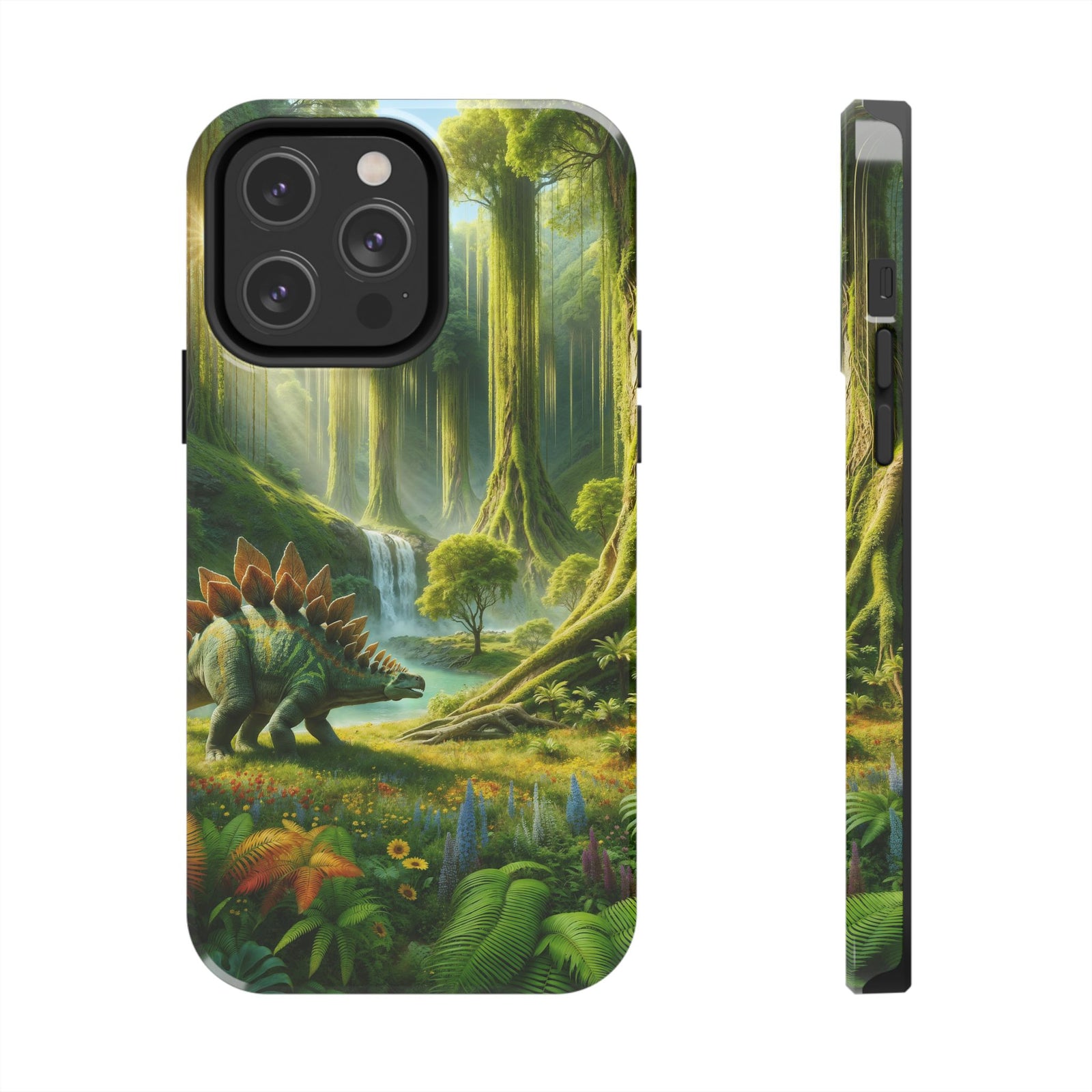 Stegosaurus Paradise Adventure - Dinosaur Phone Case