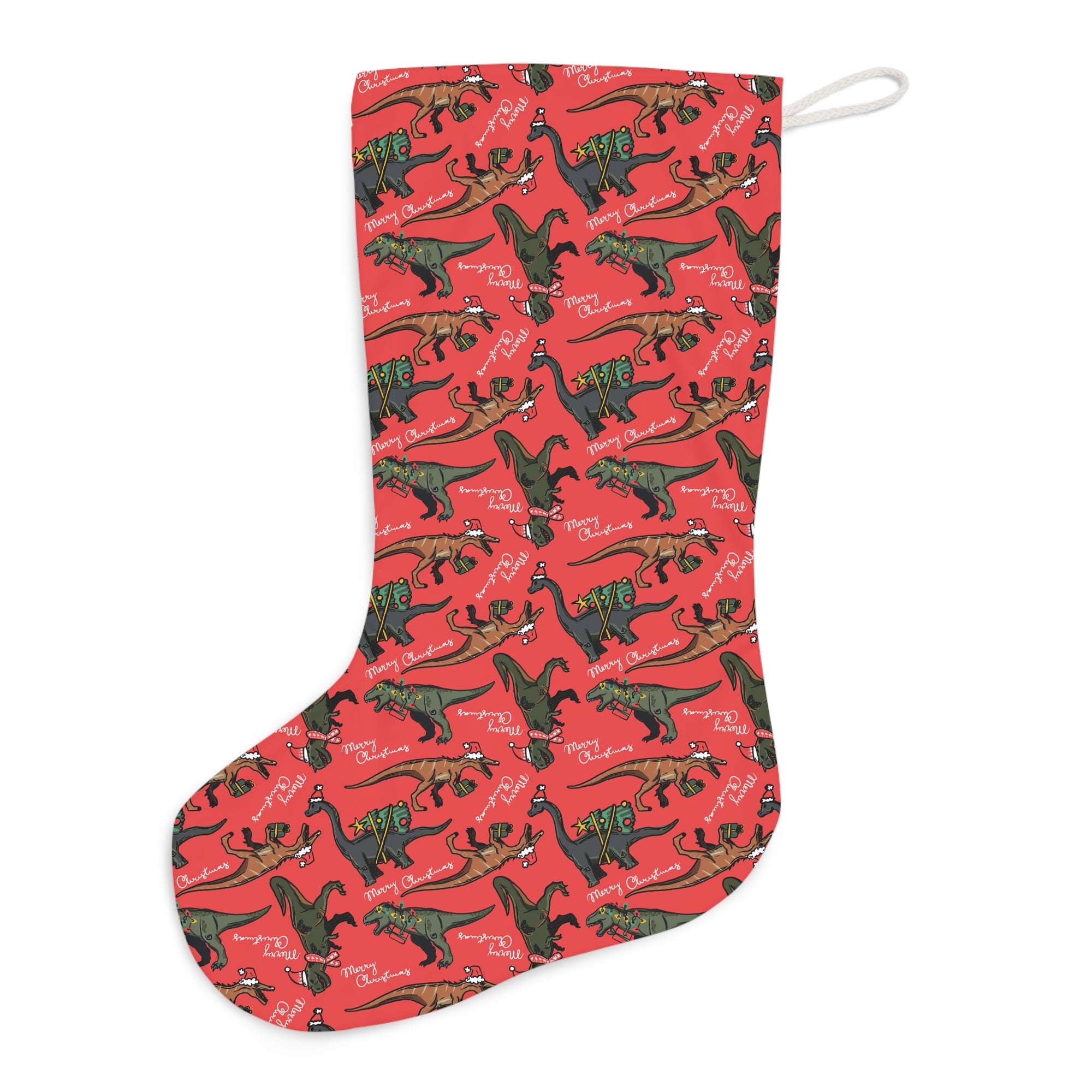 Merry Christmas - Dinosaur Christmas Stocking