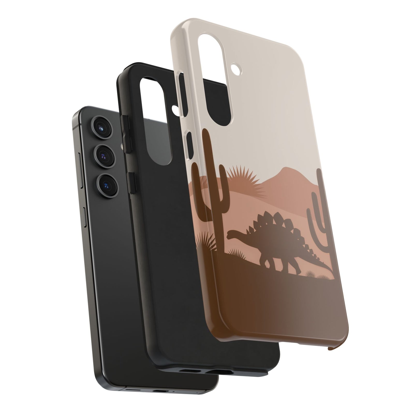 Desert Dino Silhouette - Dinosaur Phone Case