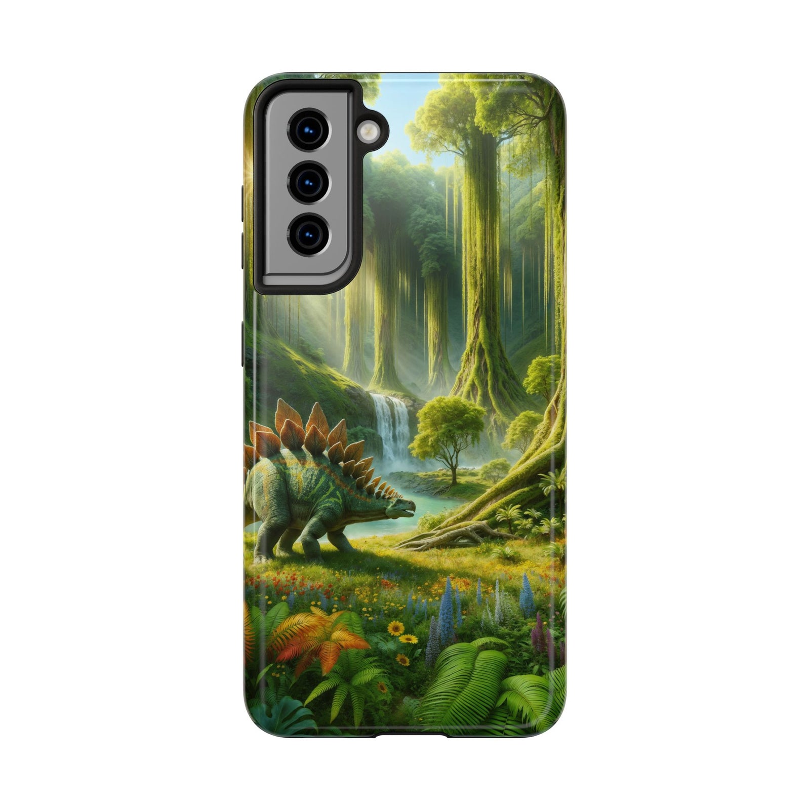 Stegosaurus Paradise Adventure - Dinosaur Phone Case
