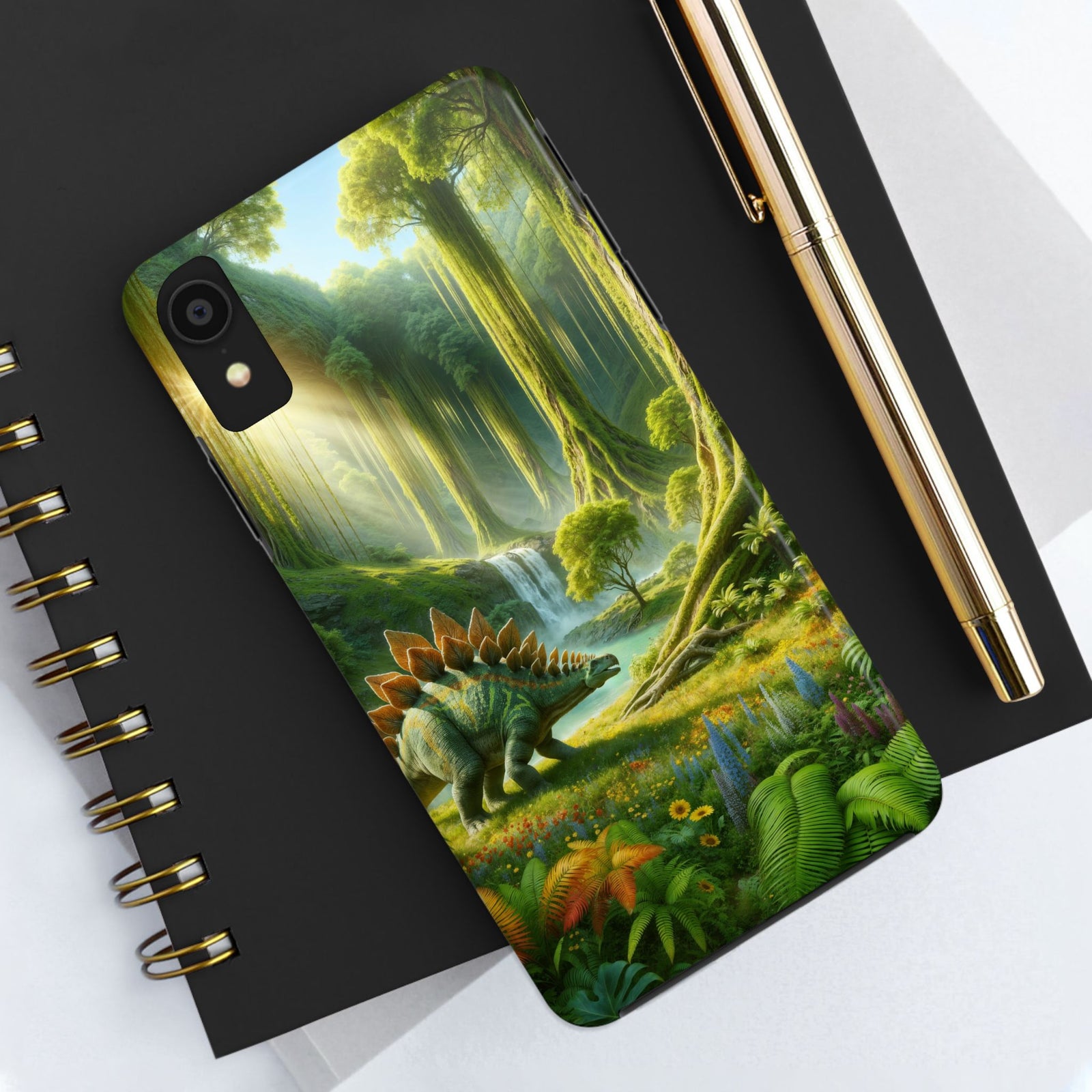Stegosaurus Paradise Adventure - Dinosaur Phone Case