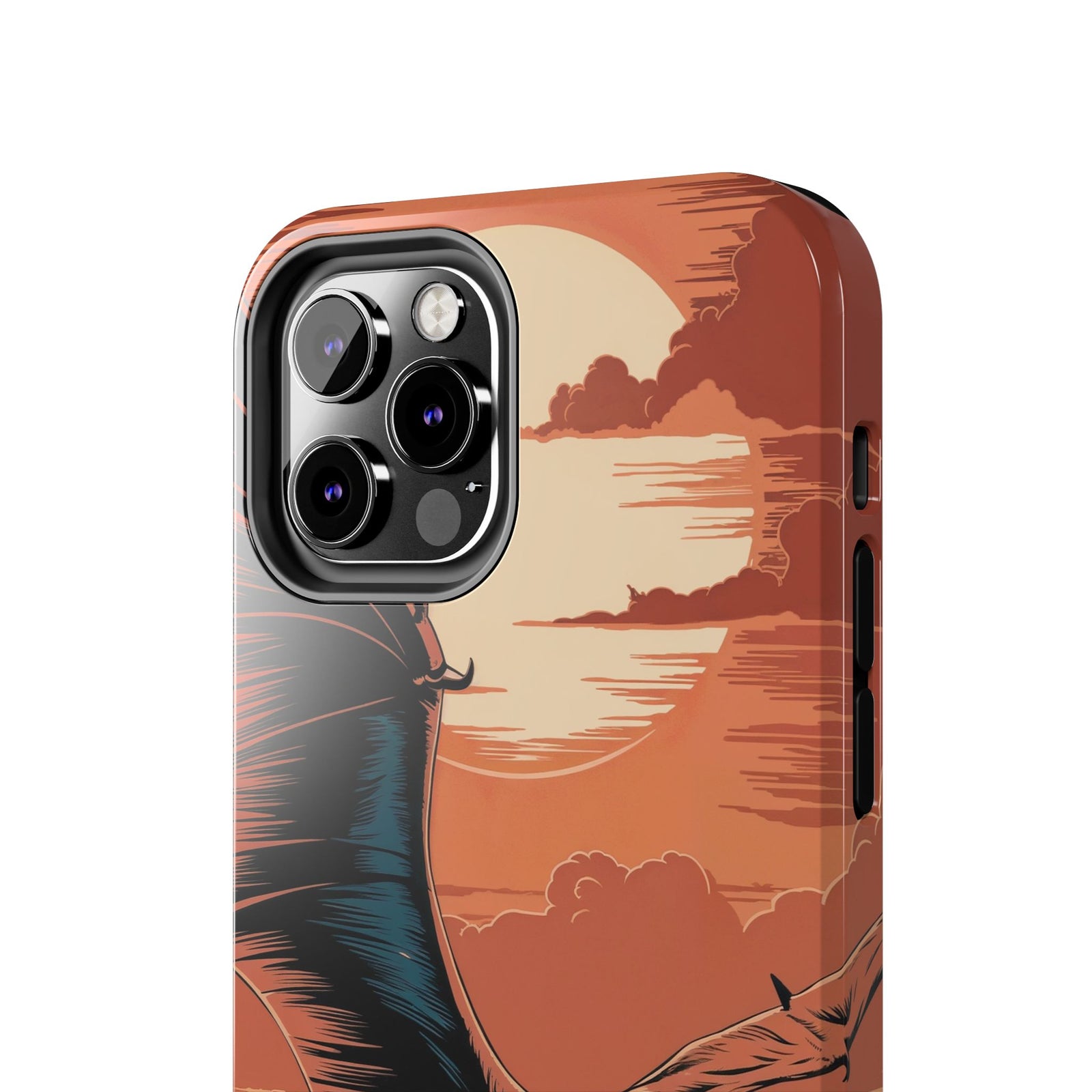 Sunset Pterodactyl Adventure - Dinosaur Phone Case