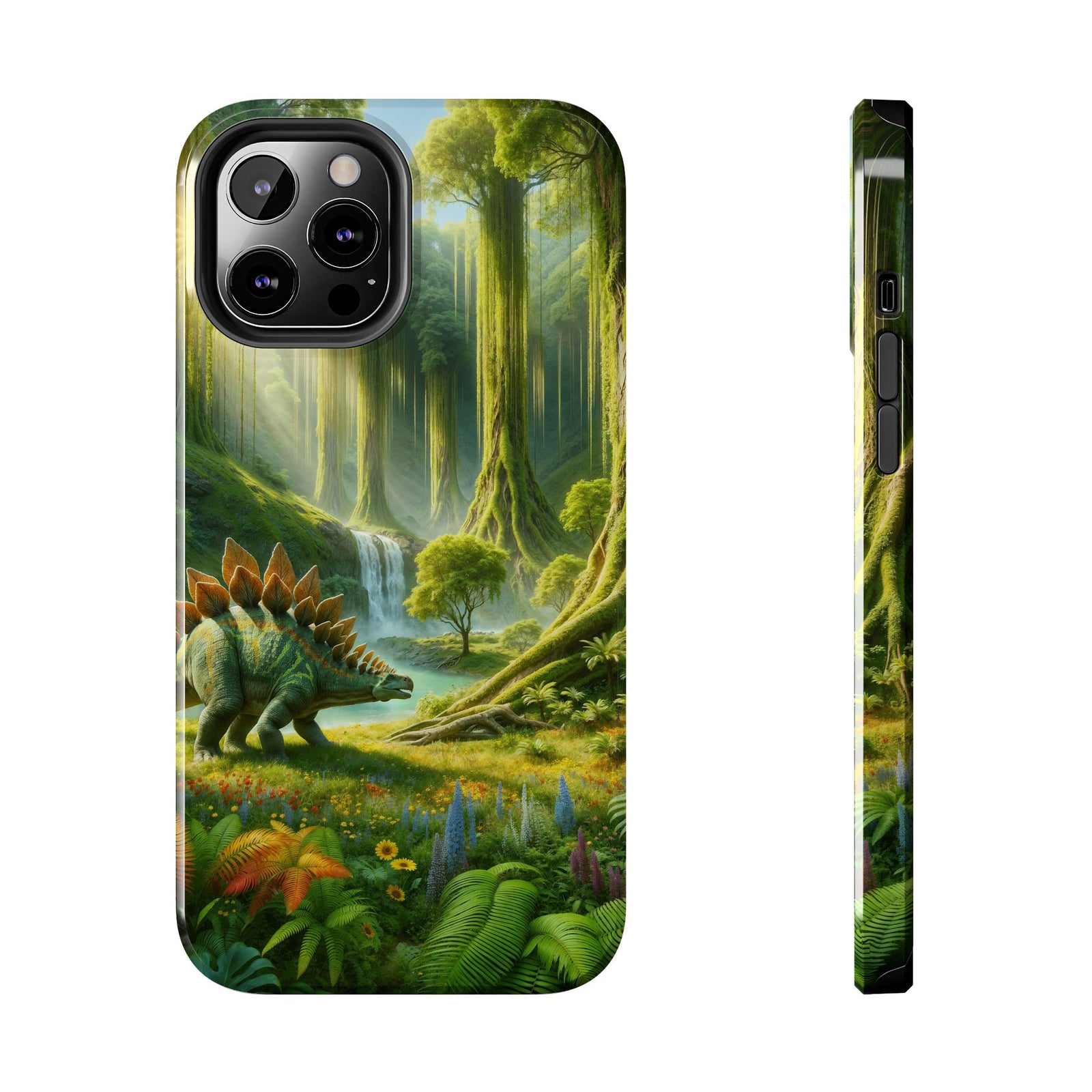 Stegosaurus Paradise Adventure - Dinosaur Phone Case