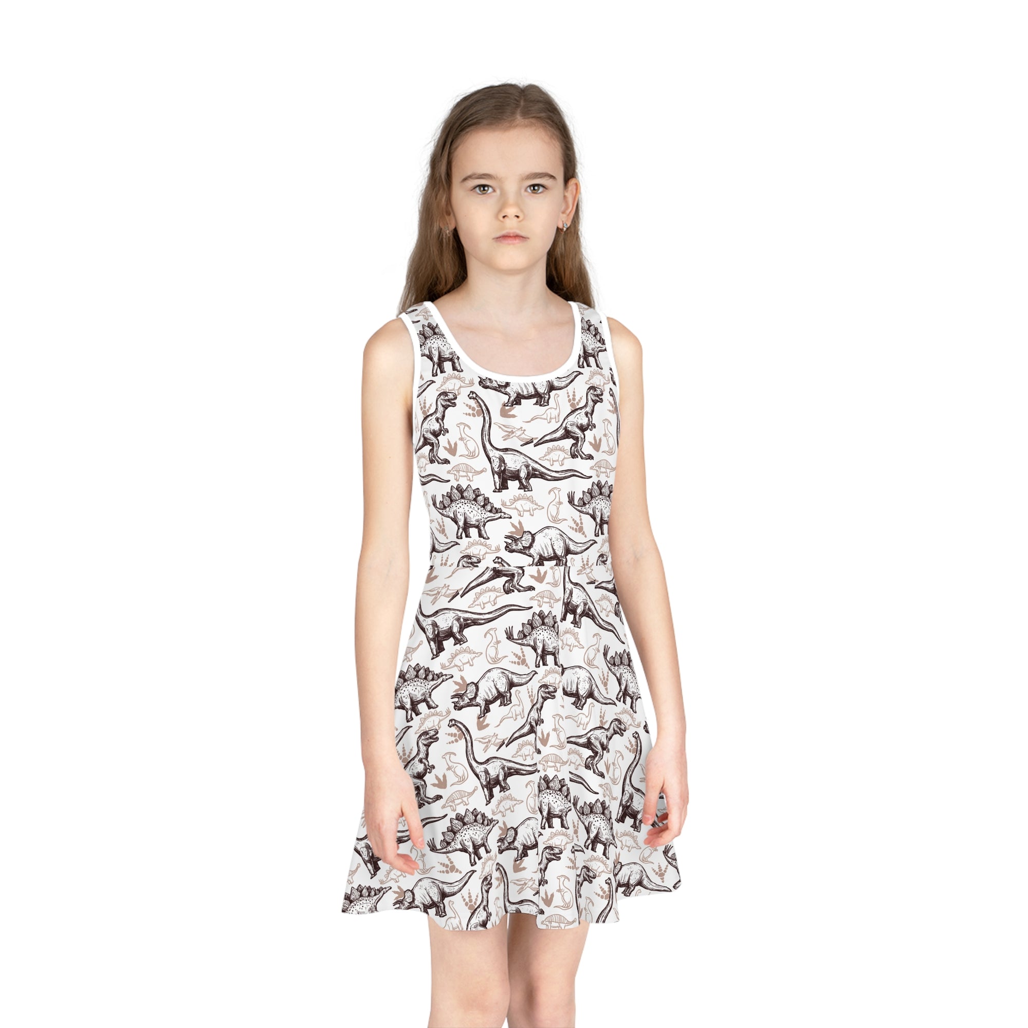 Jurassic Stencils - Girls/Toddler Dinosaur Sundress