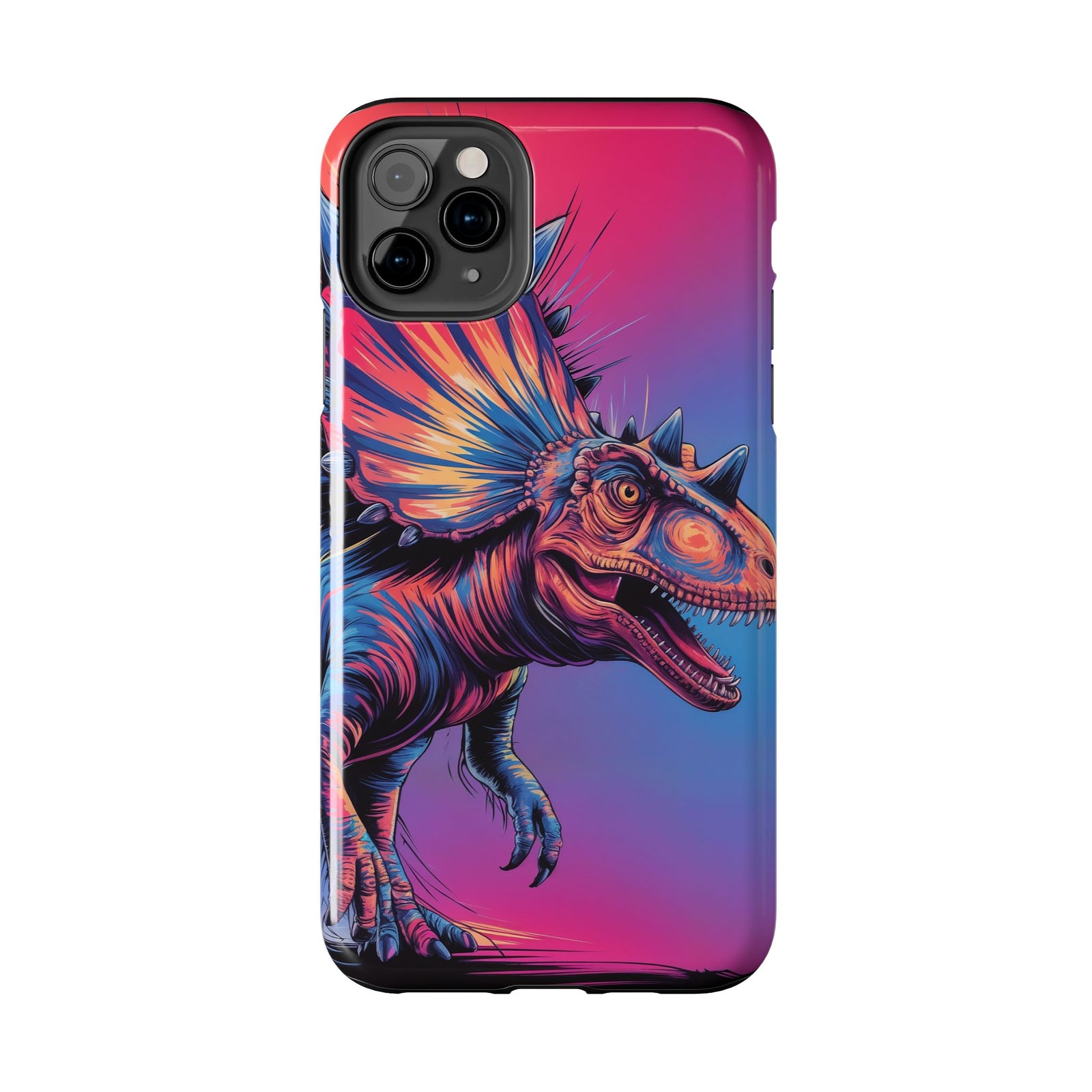 Styracosaurus Neon Roar - Dinosaur Phone Case