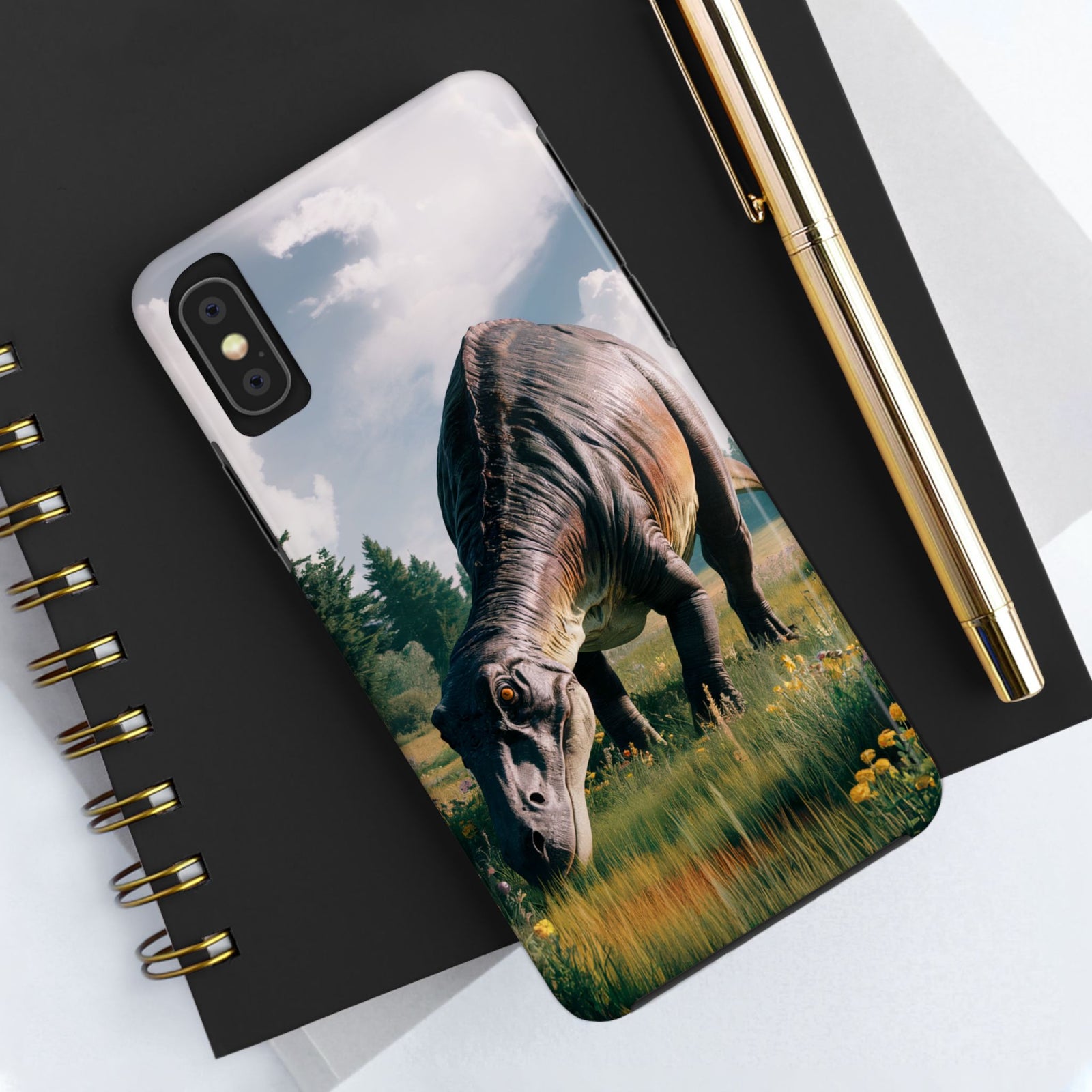 Gentle Giant Grazing - Dinosaur Phone Case
