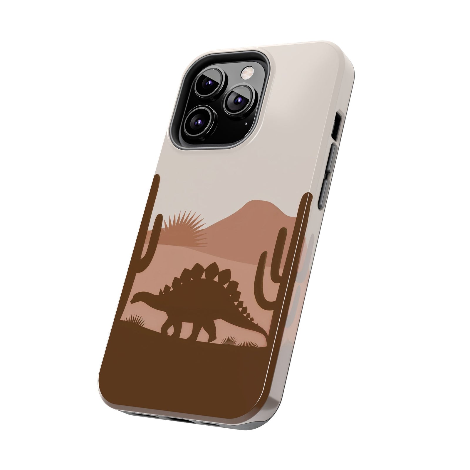 Desert Dino Silhouette - Dinosaur Phone Case