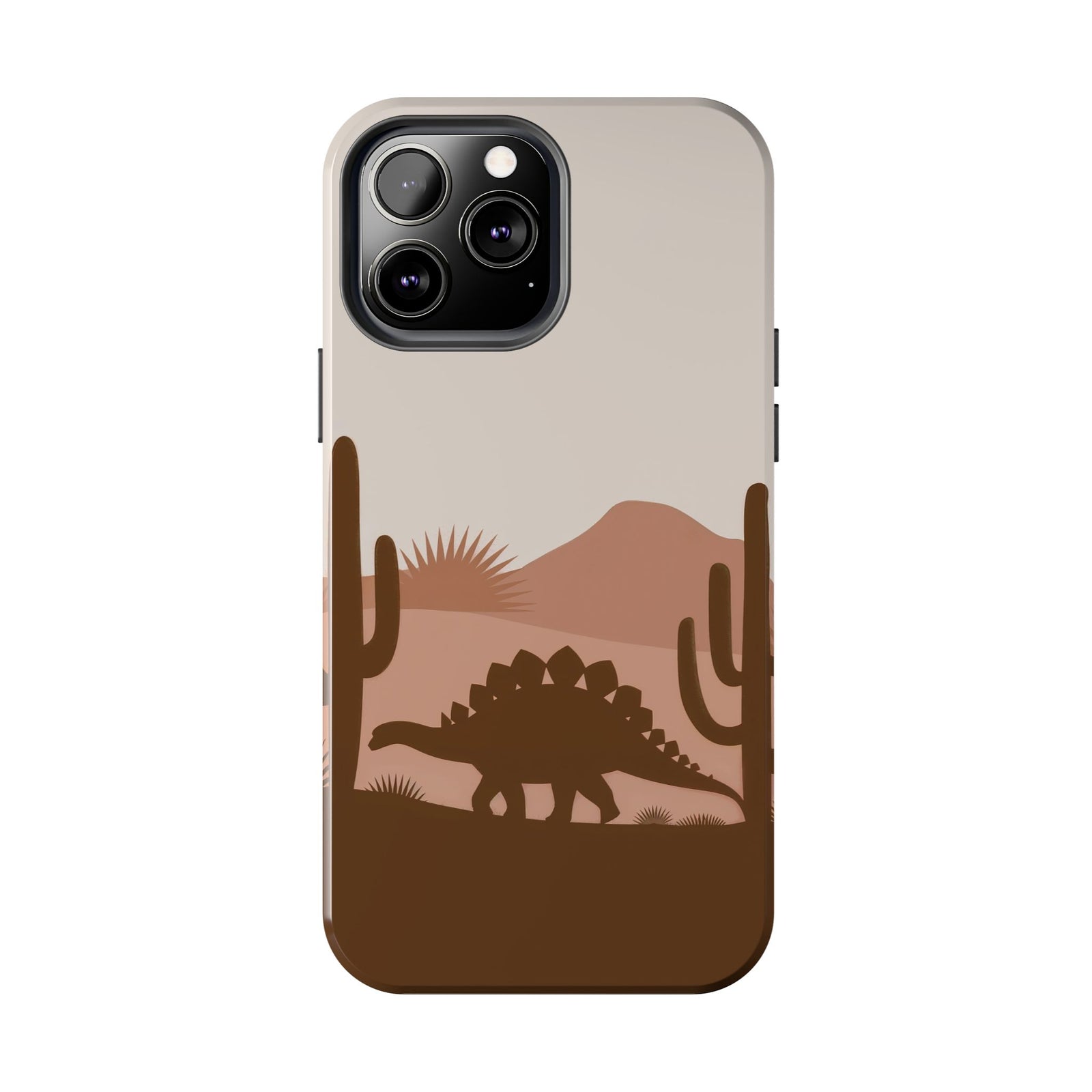 Desert Dino Silhouette - Dinosaur Phone Case