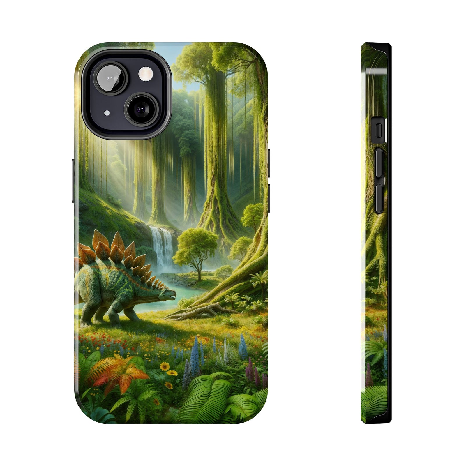 Stegosaurus Paradise Adventure - Dinosaur Phone Case