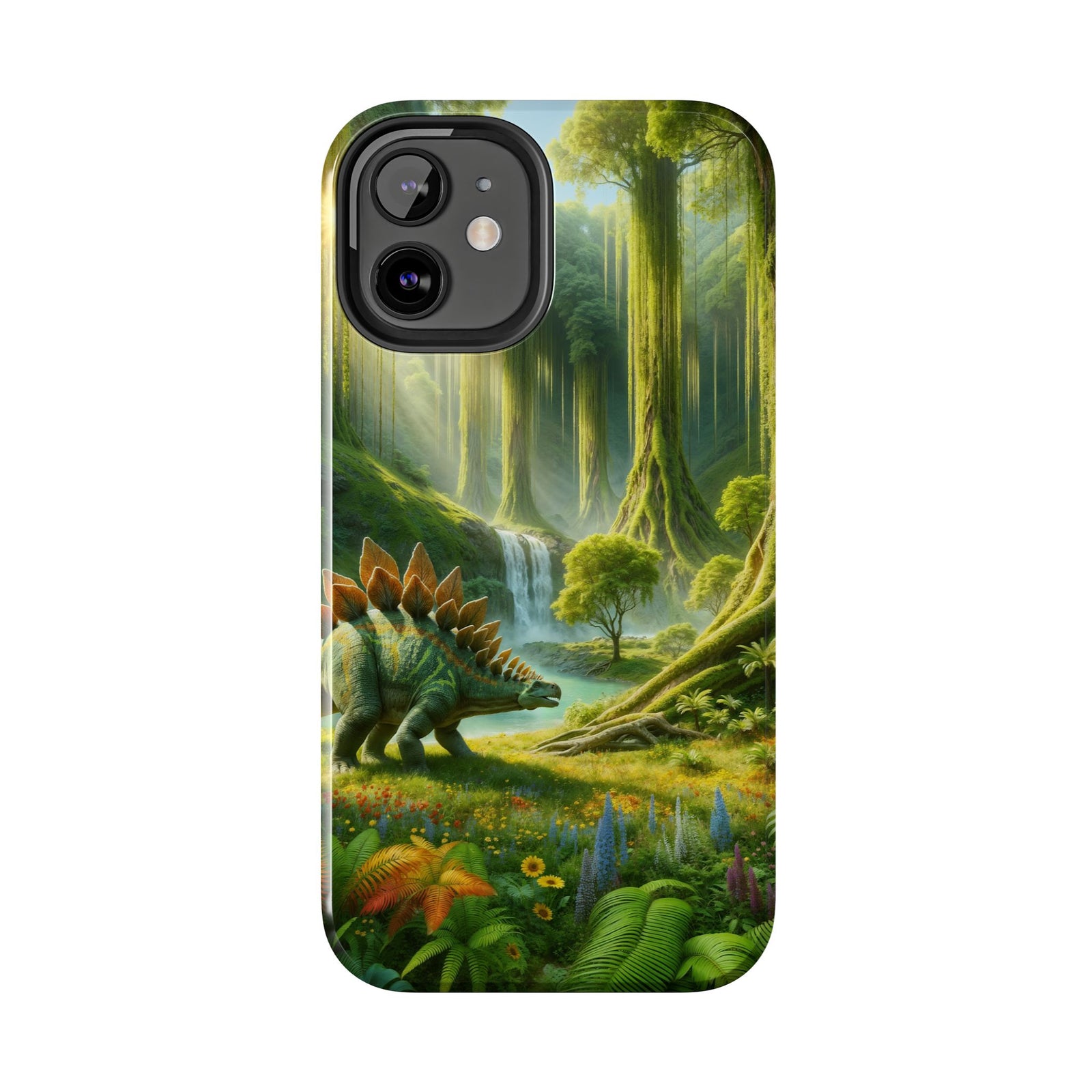 Stegosaurus Paradise Adventure - Dinosaur Phone Case
