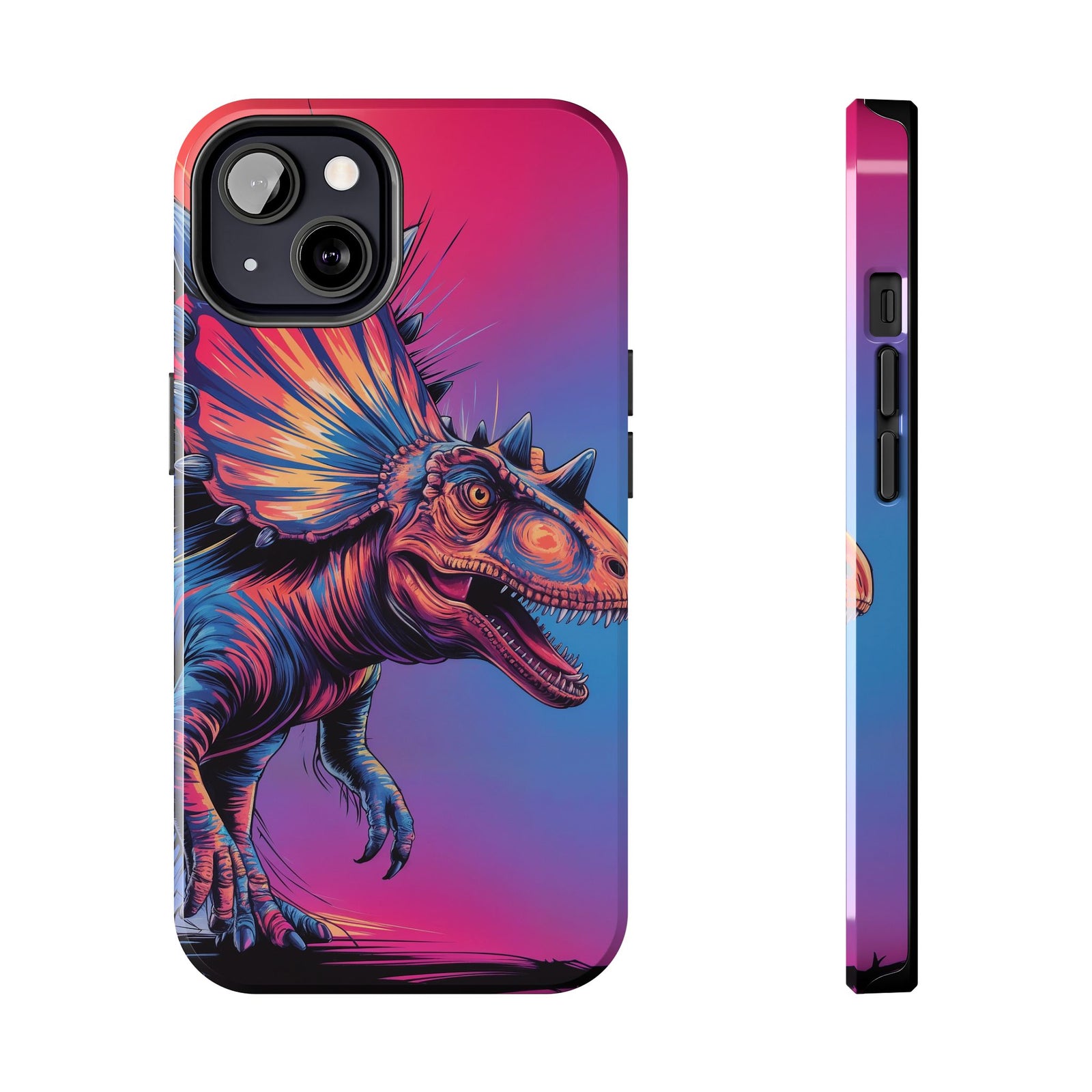 Styracosaurus Neon Roar - Dinosaur Phone Case