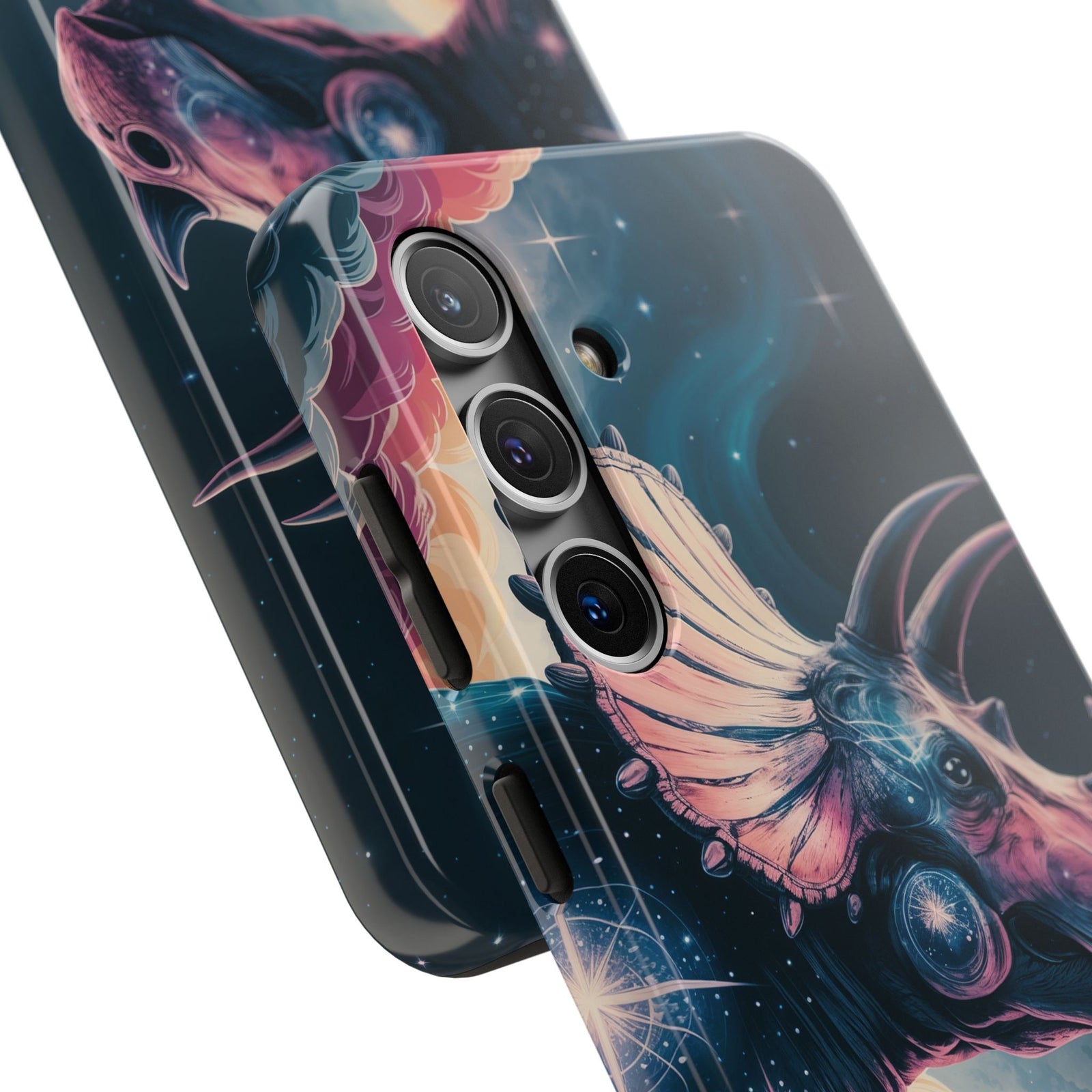 Triceratops Cosmic Adventure - Dinosaur Phone Case