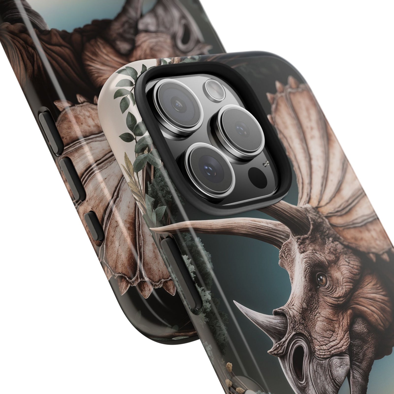 Triceratops Wilderness Adventure - Dinosaur Phone Case