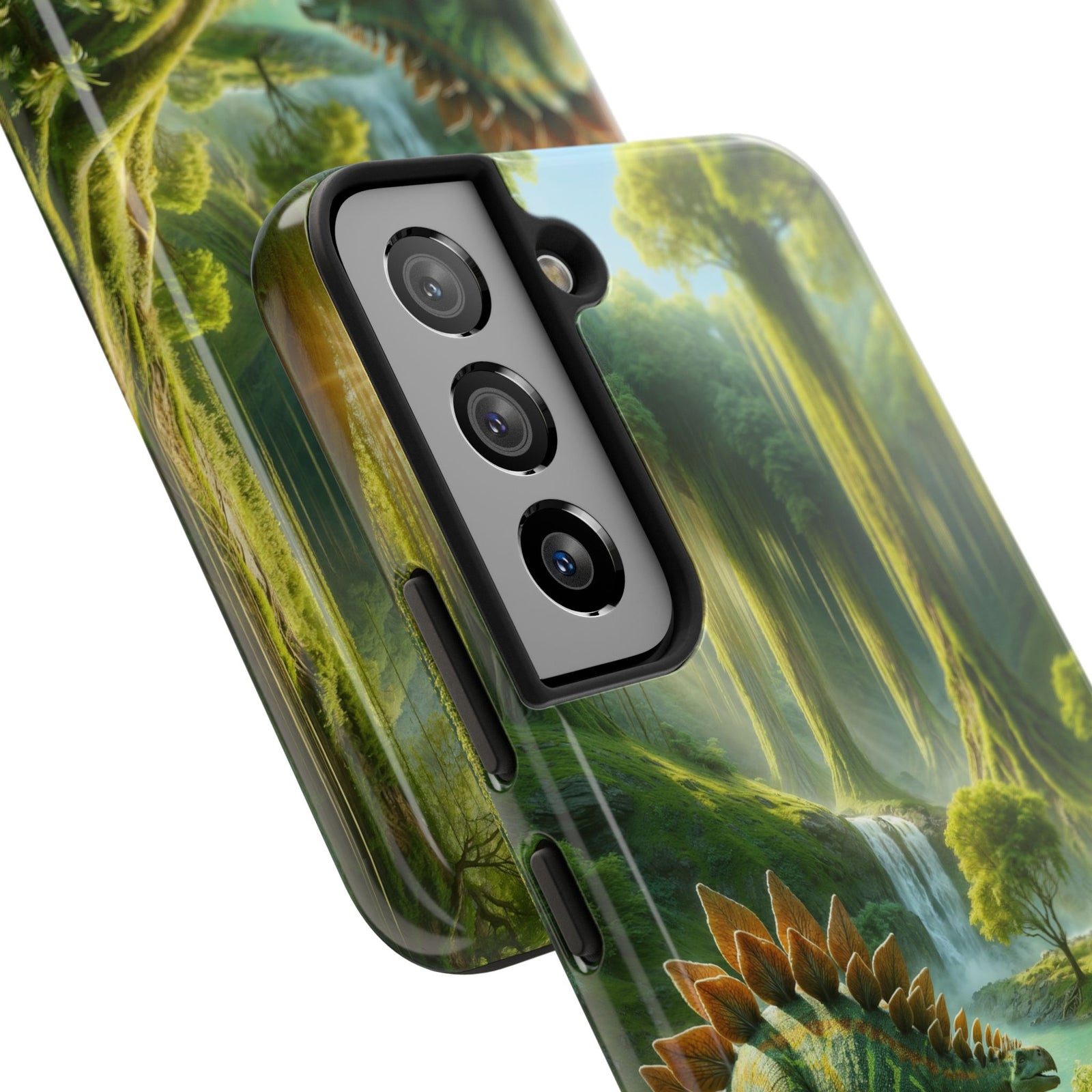 Stegosaurus Paradise Adventure - Dinosaur Phone Case