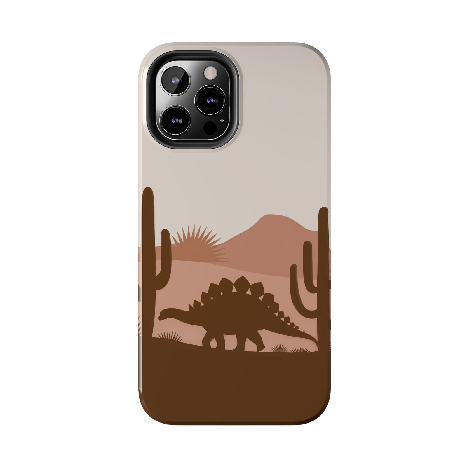 Desert Dino Silhouette - Dinosaur Phone Case