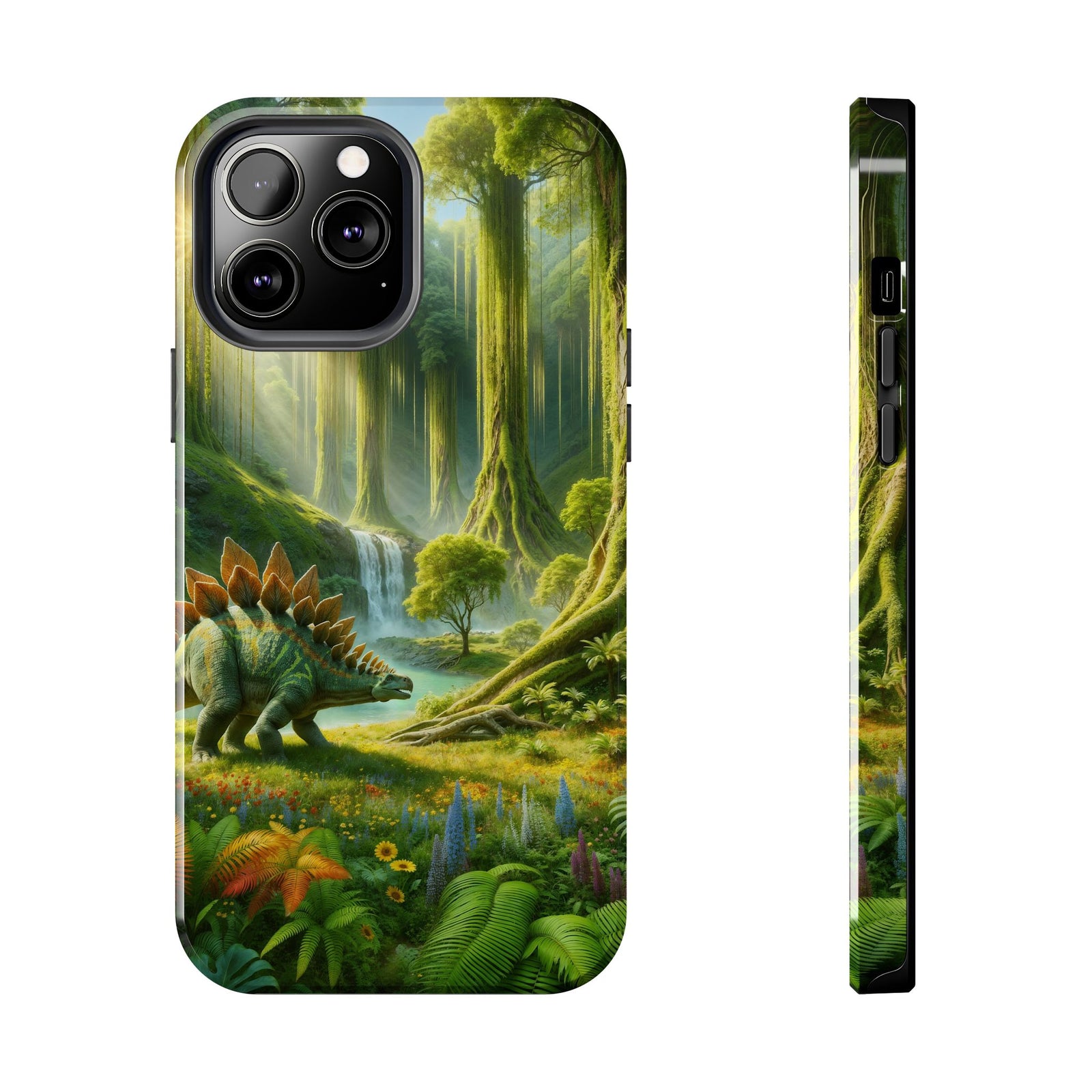 Stegosaurus Paradise Adventure - Dinosaur Phone Case