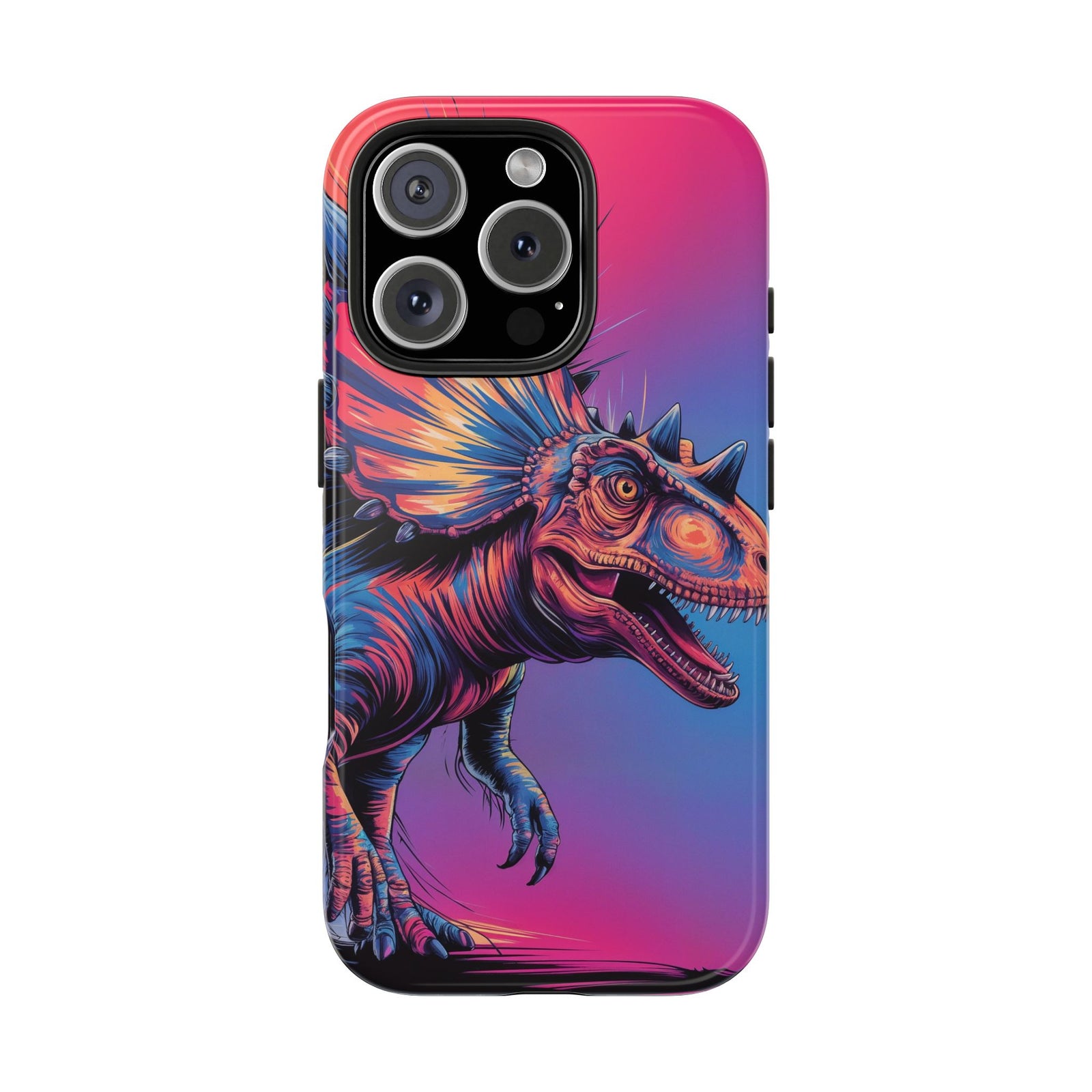 Styracosaurus Neon Roar - Dinosaur Phone Case