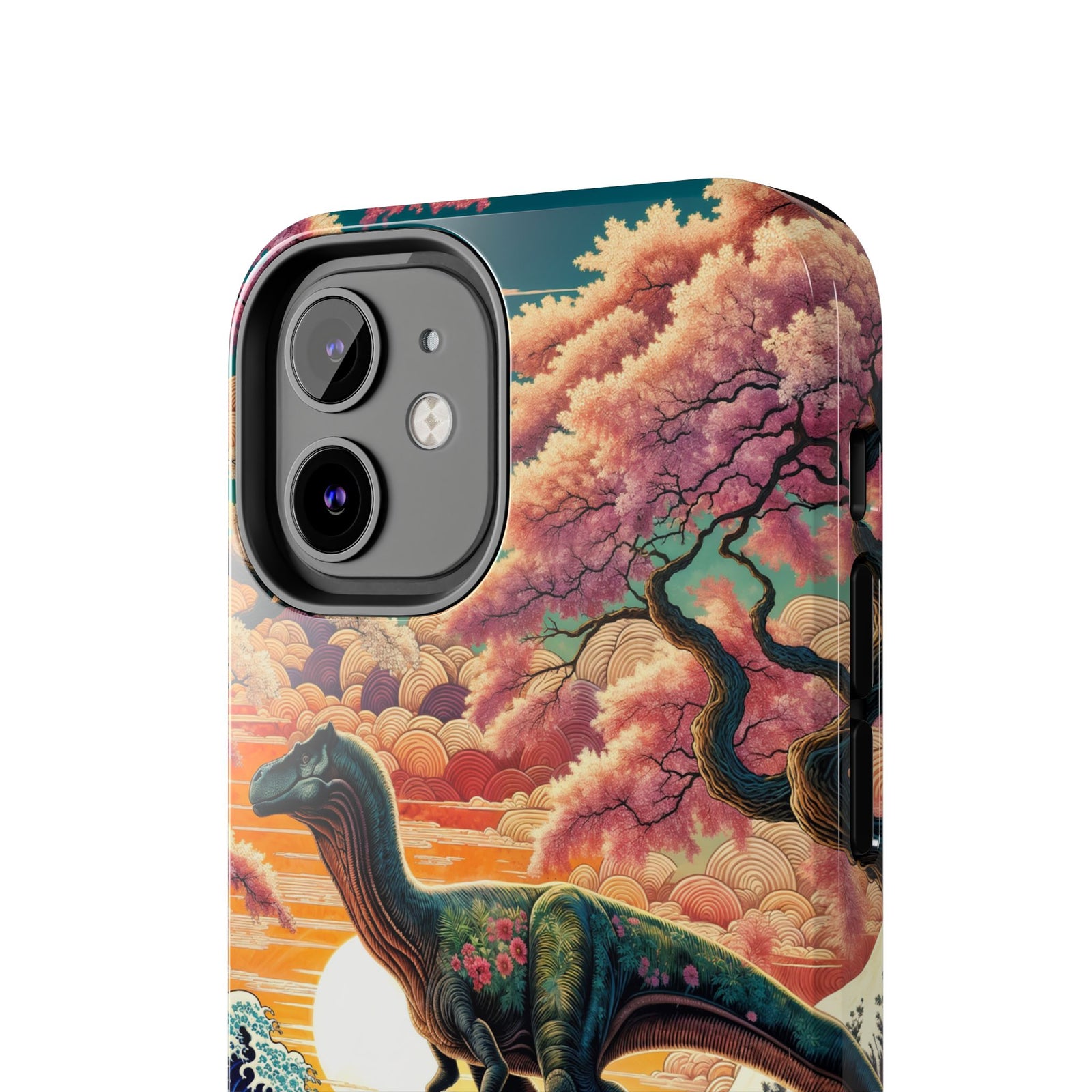 Dino Zen Waves - Dinosaur Phone Case