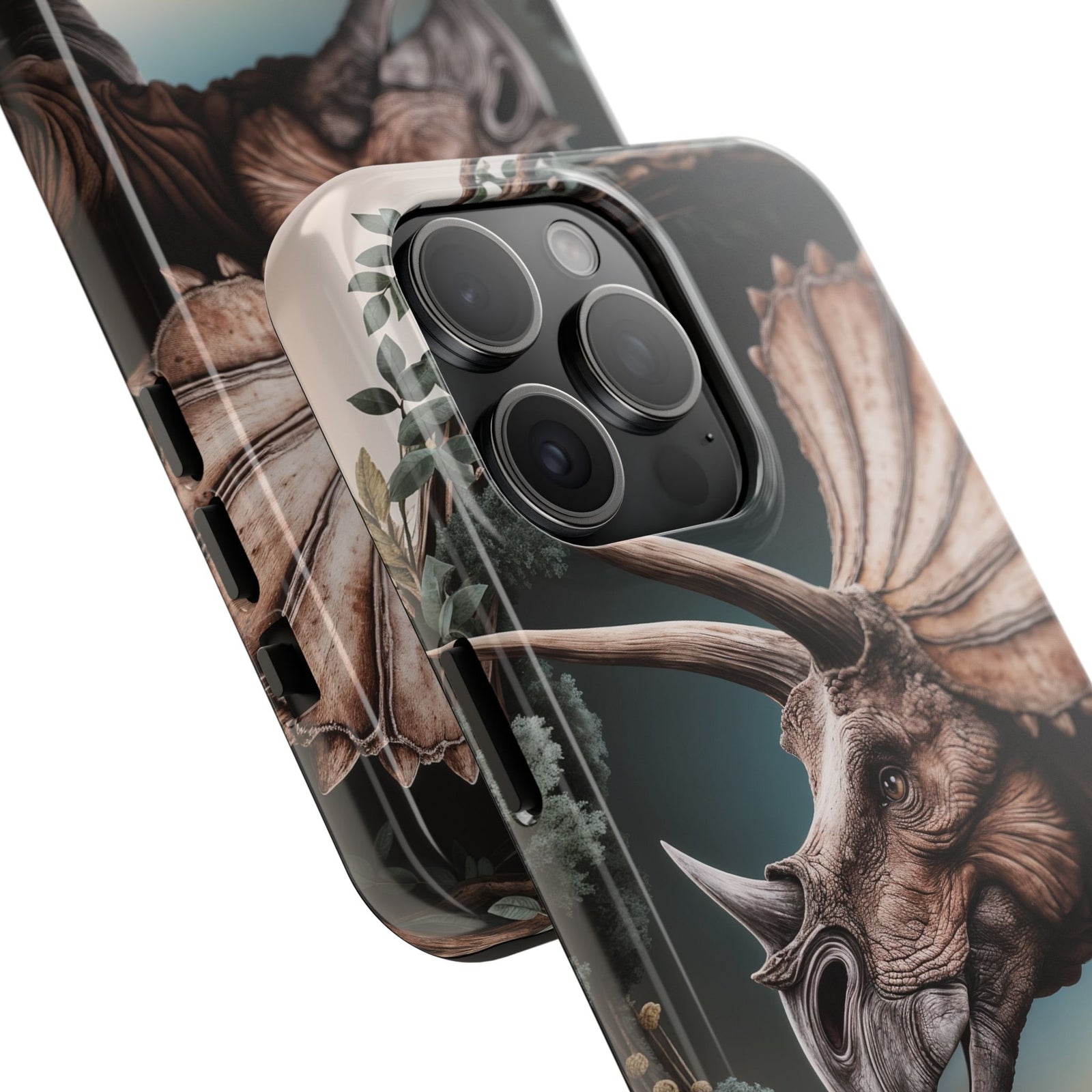Triceratops Wilderness Adventure - Dinosaur Phone Case