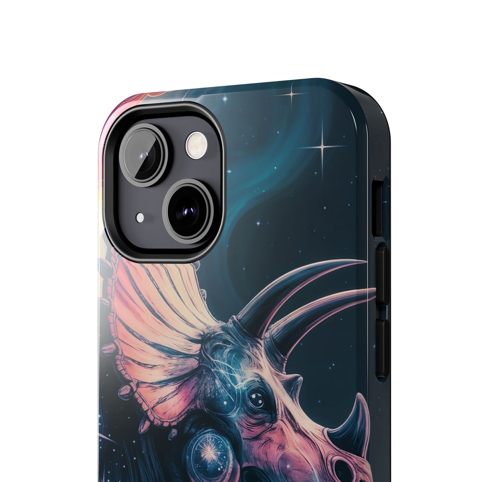 Triceratops Cosmic Adventure - Dinosaur Phone Case