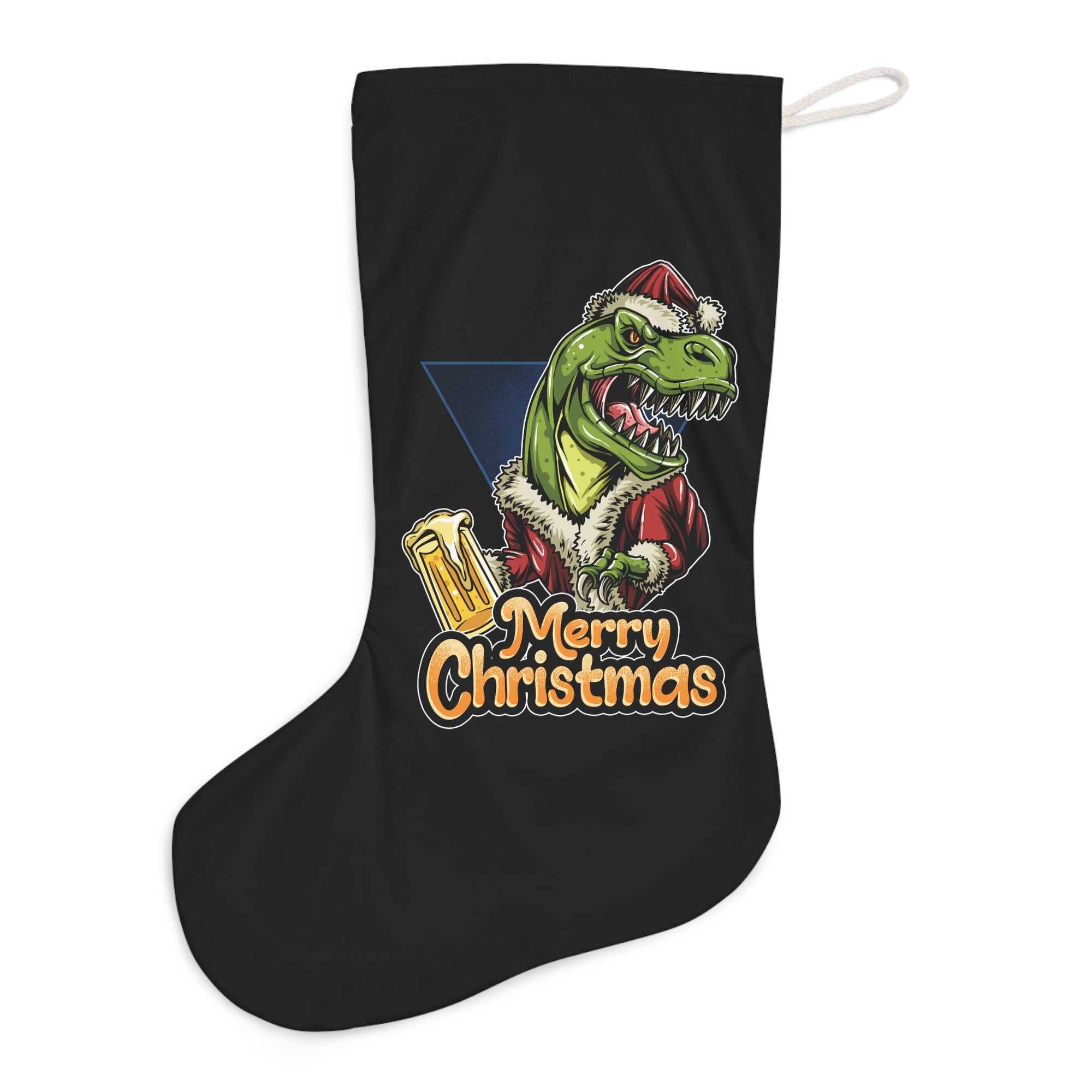 Drinking Rex - Dinosaur Christmas Stocking