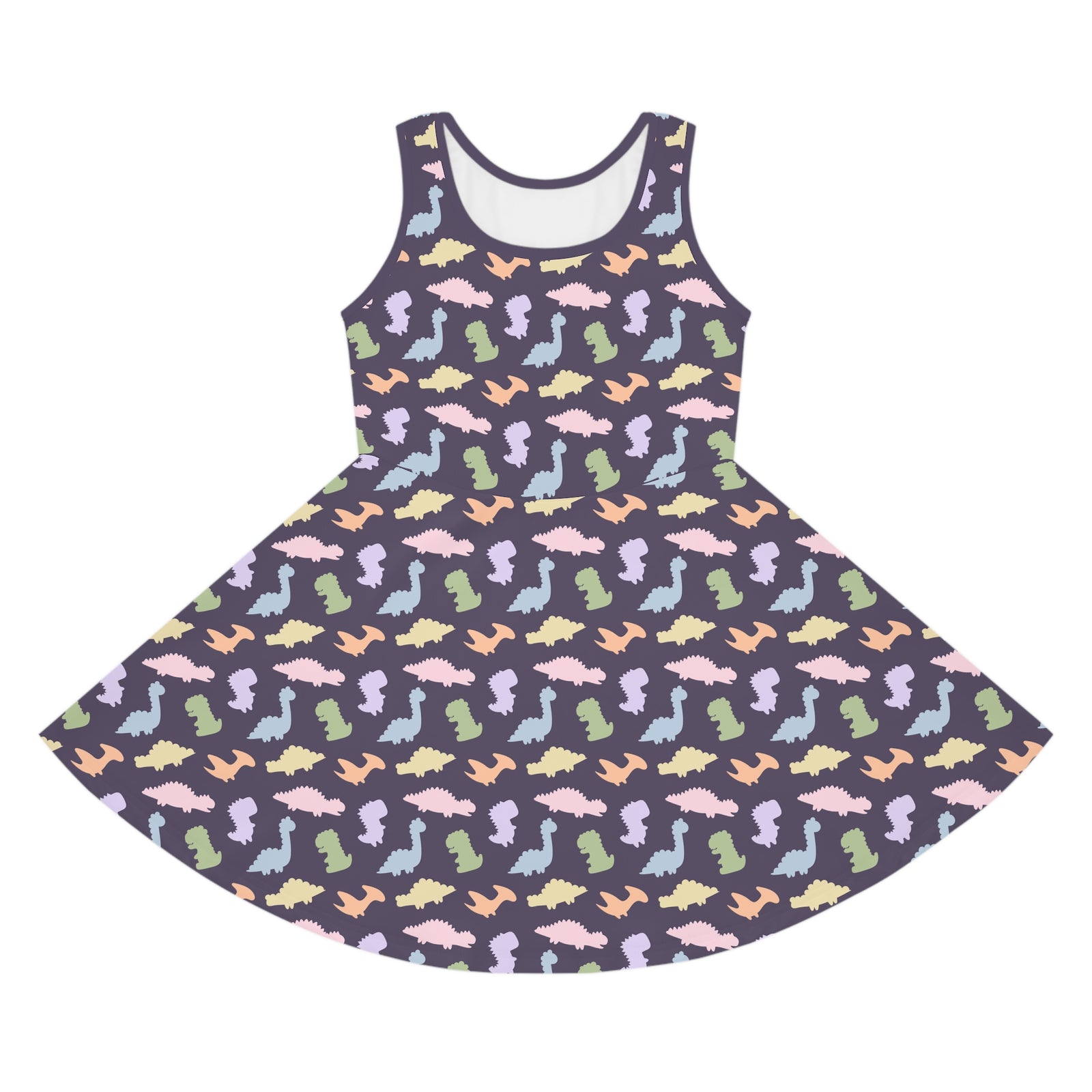 Colorful Dino Shapes - Girls/Toddler Sundress