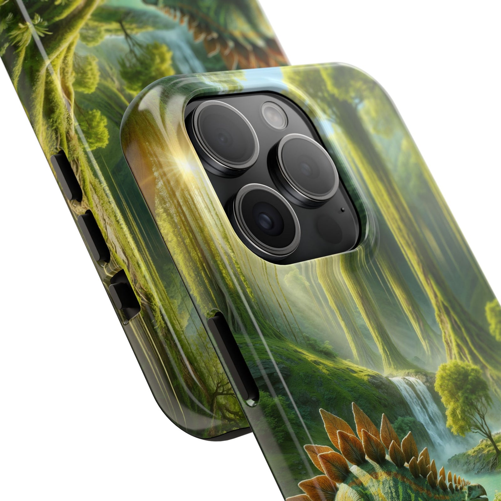 Stegosaurus Paradise Adventure - Dinosaur Phone Case