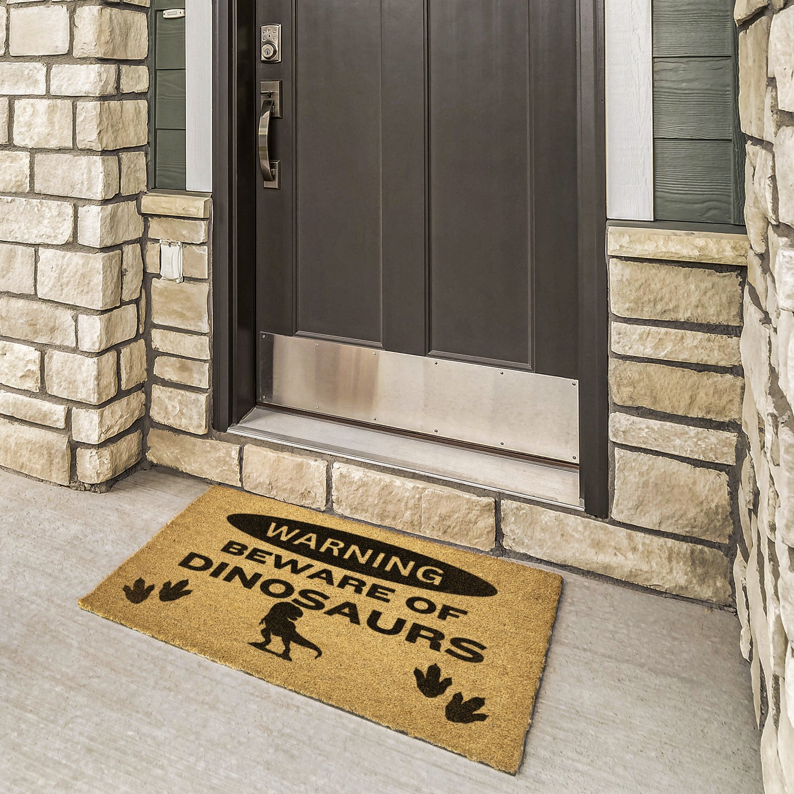 Beware of Dinosaurs - Dinosaur Welcome Mat