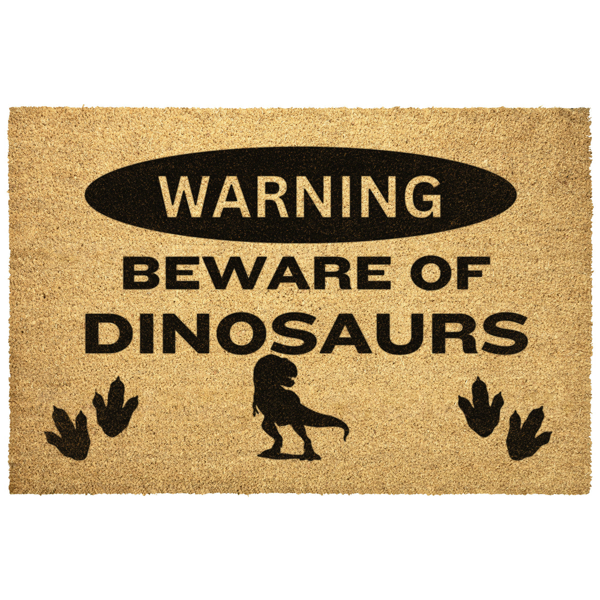 Beware of Dinosaurs - Dinosaur Welcome Mat