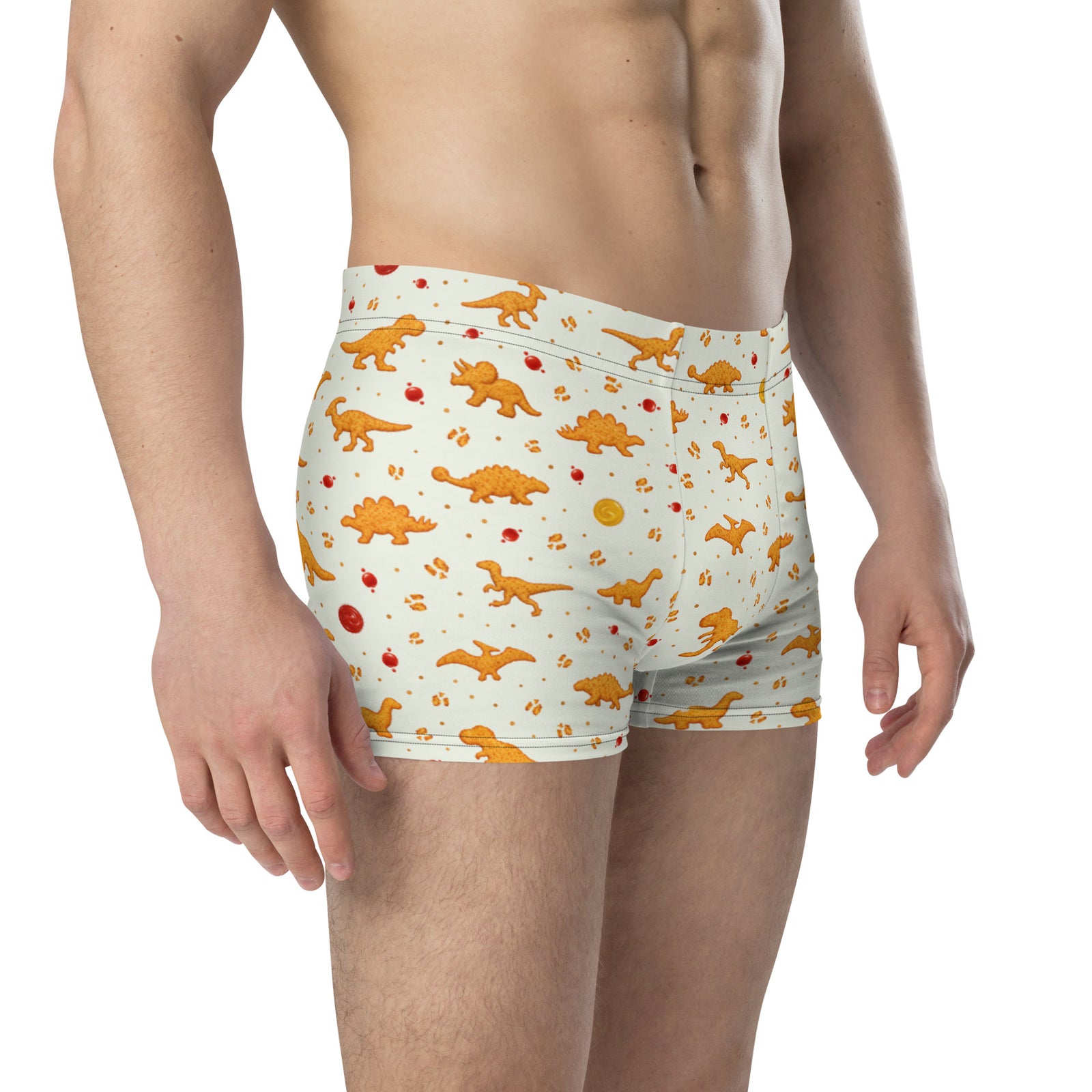 Dino Nuggies dinosaur boxers - side view