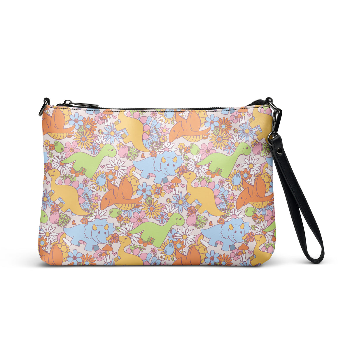 Flower Power - Cute Kids Dinosaur Purse