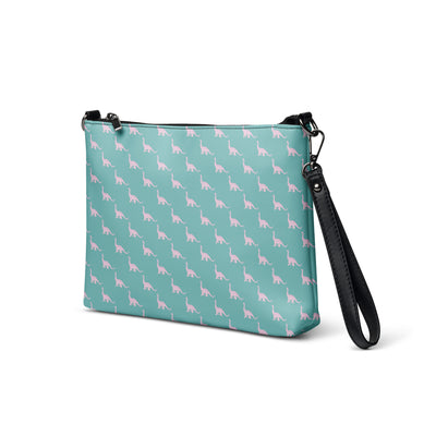 Pink and Green Brontosaurus - Dinosaur Purse