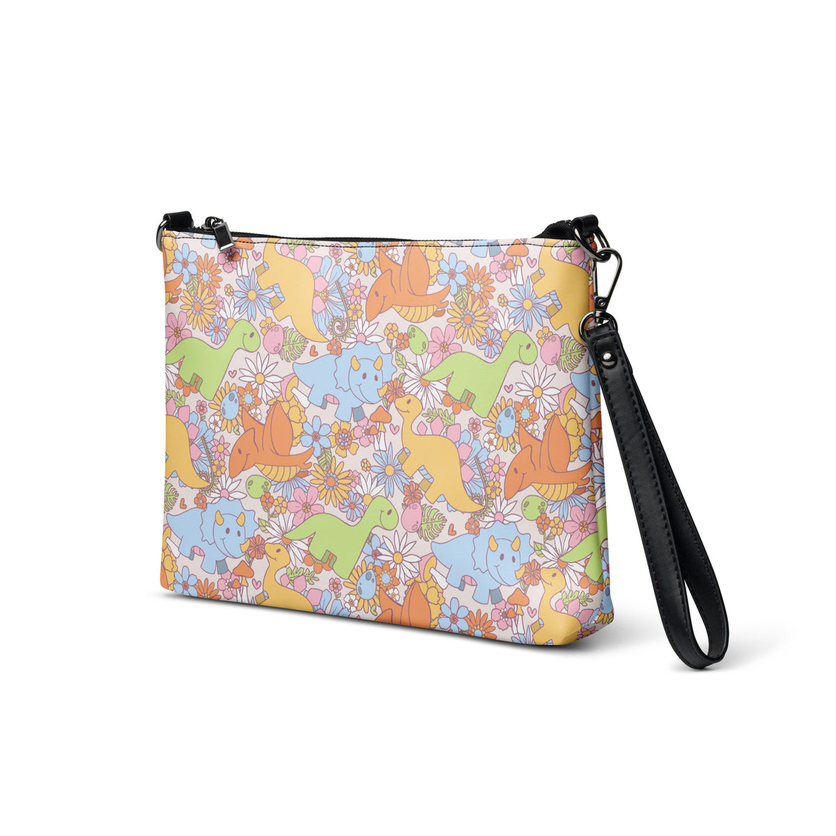 Flower Power - Cute Kids Dinosaur Purse