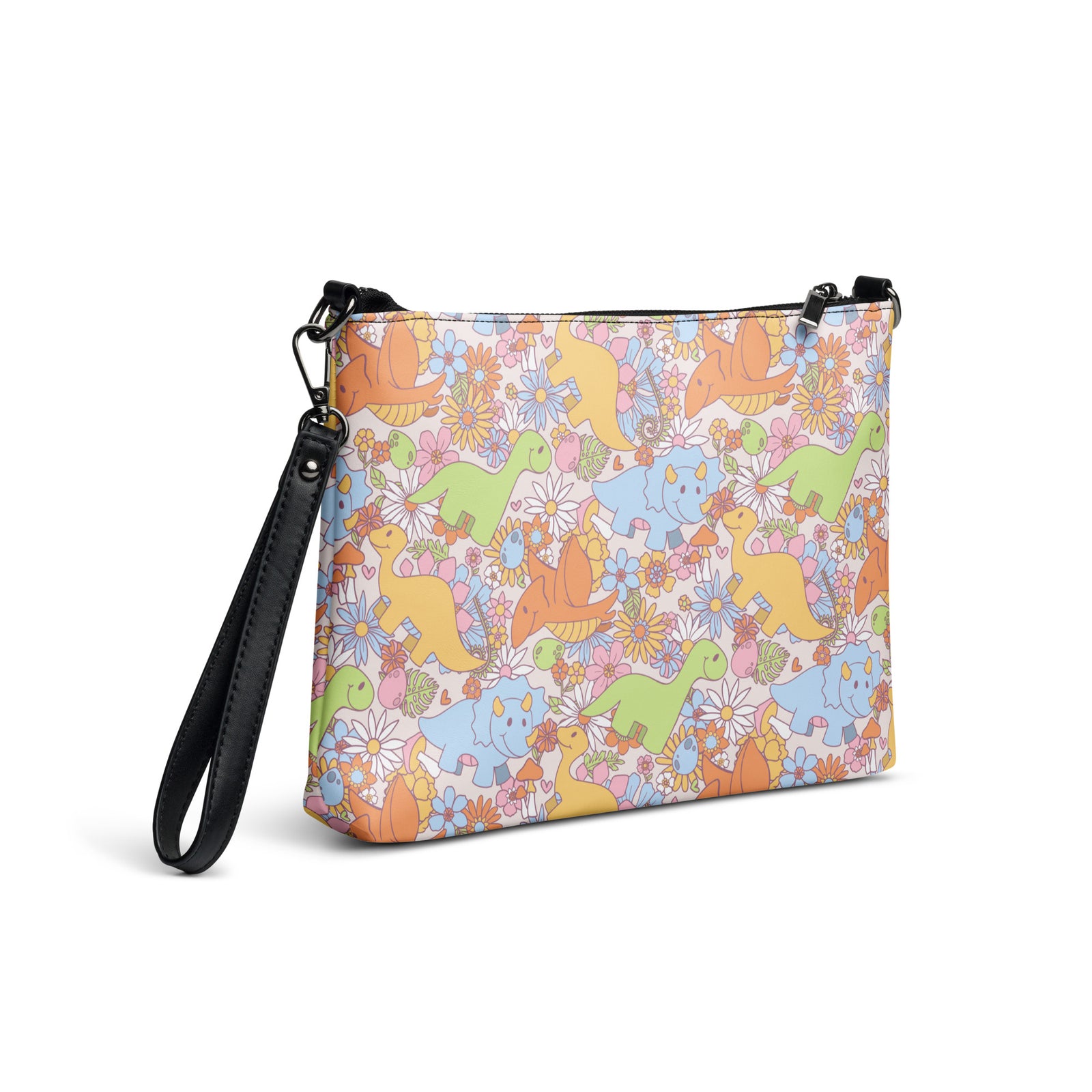 Flower Power - Cute Kids Dinosaur Purse