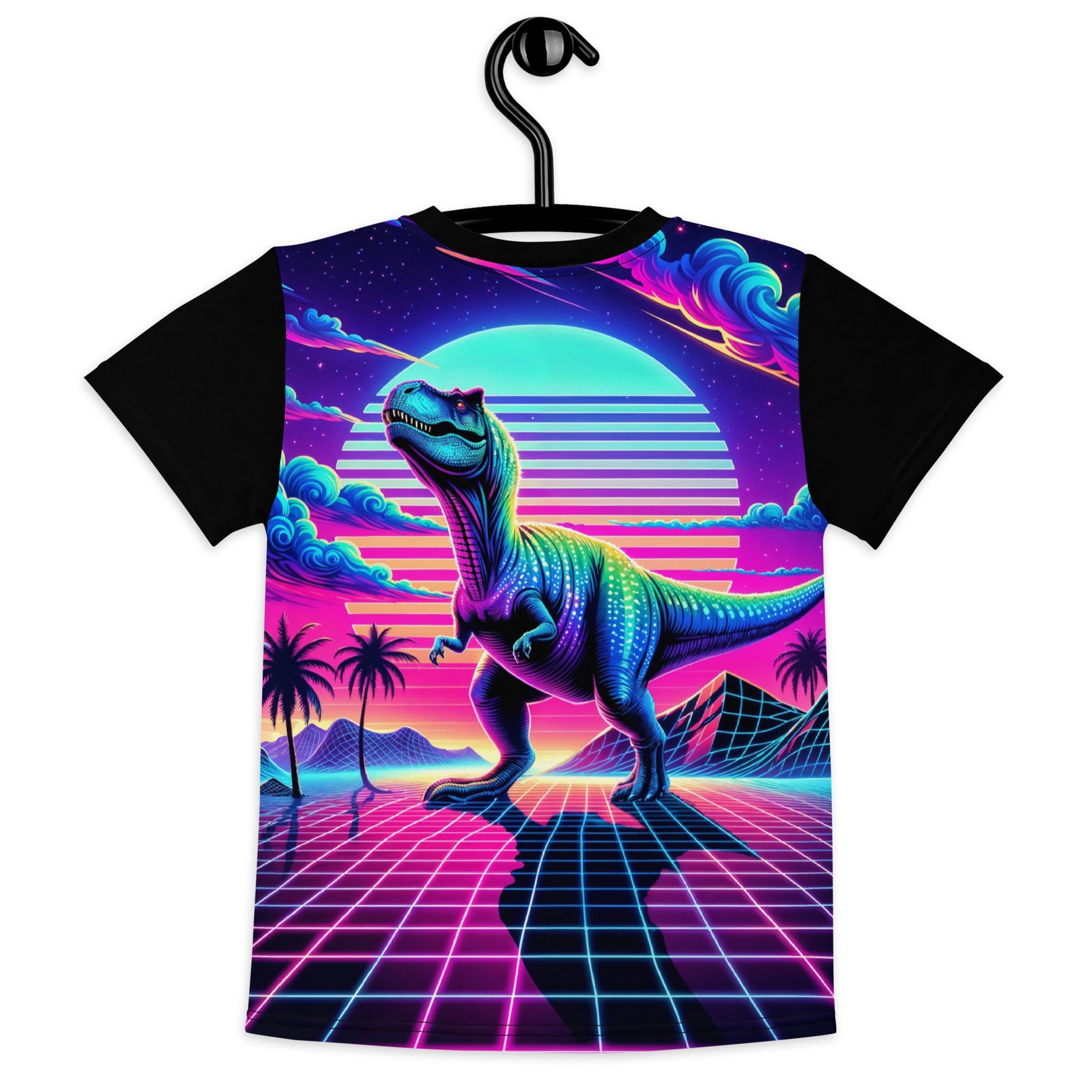 Synthwave Dinosaur - Toddler Dinosaur Shirt