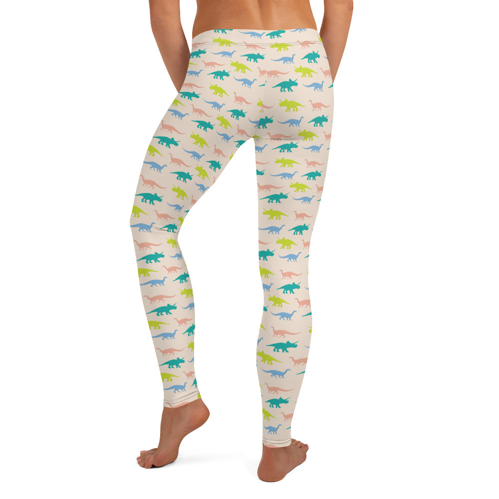 Pastel Dinos - Dinosaur Leggings